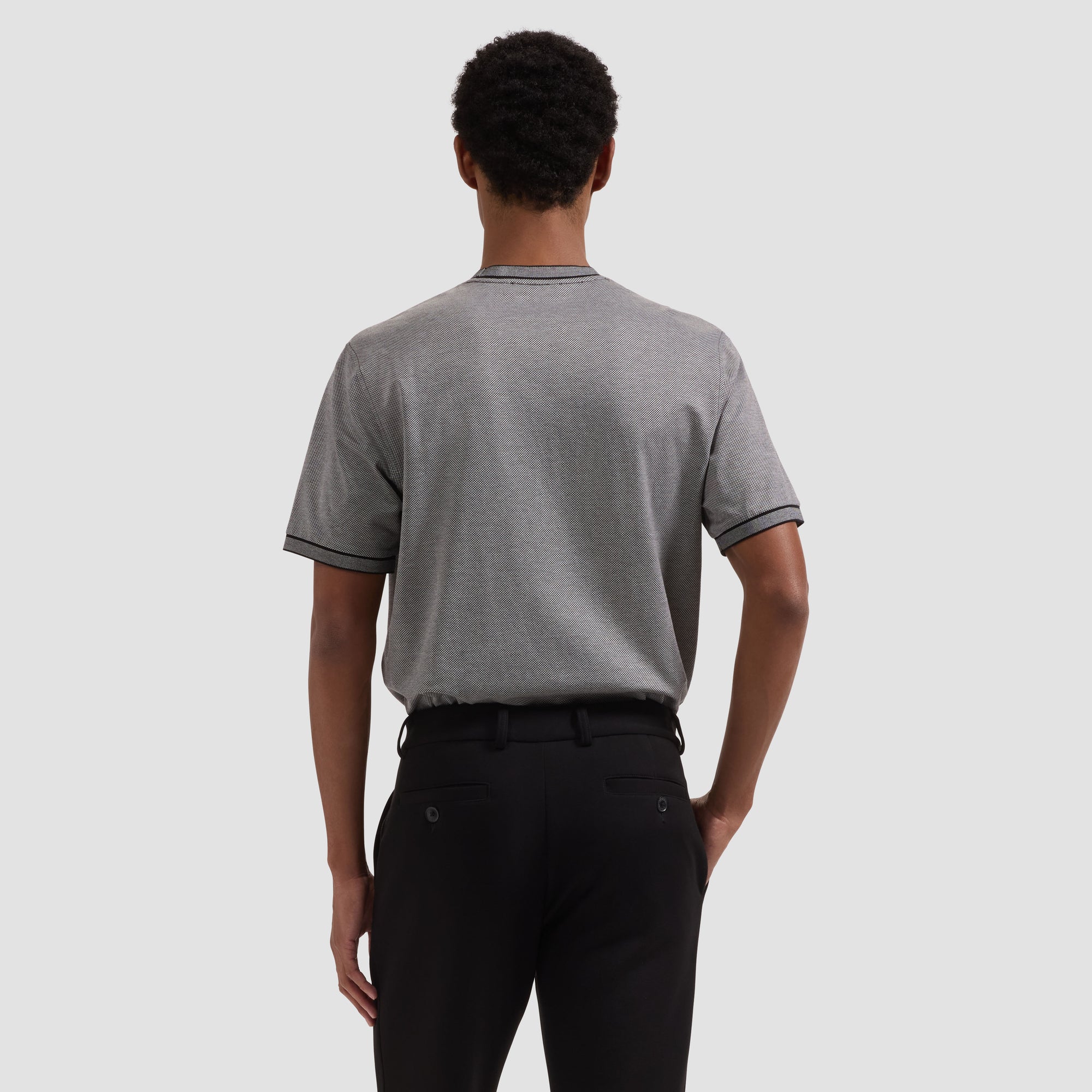 Micro-Check Jersey Performance T-Shirt