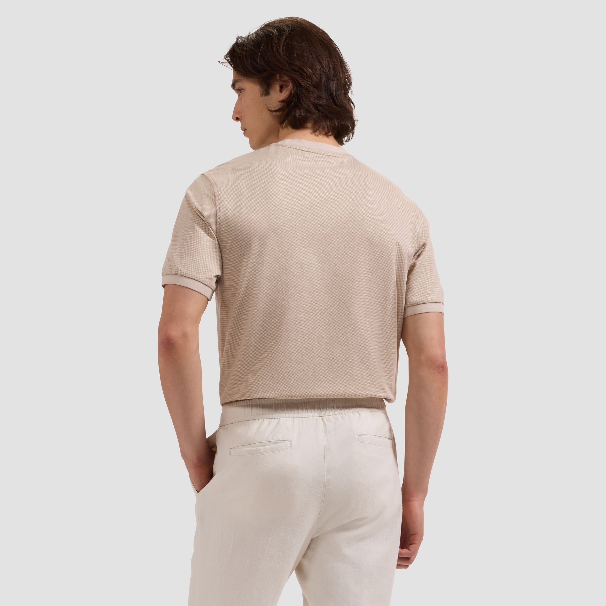 Micro-Check Jersey Performance T-Shirt