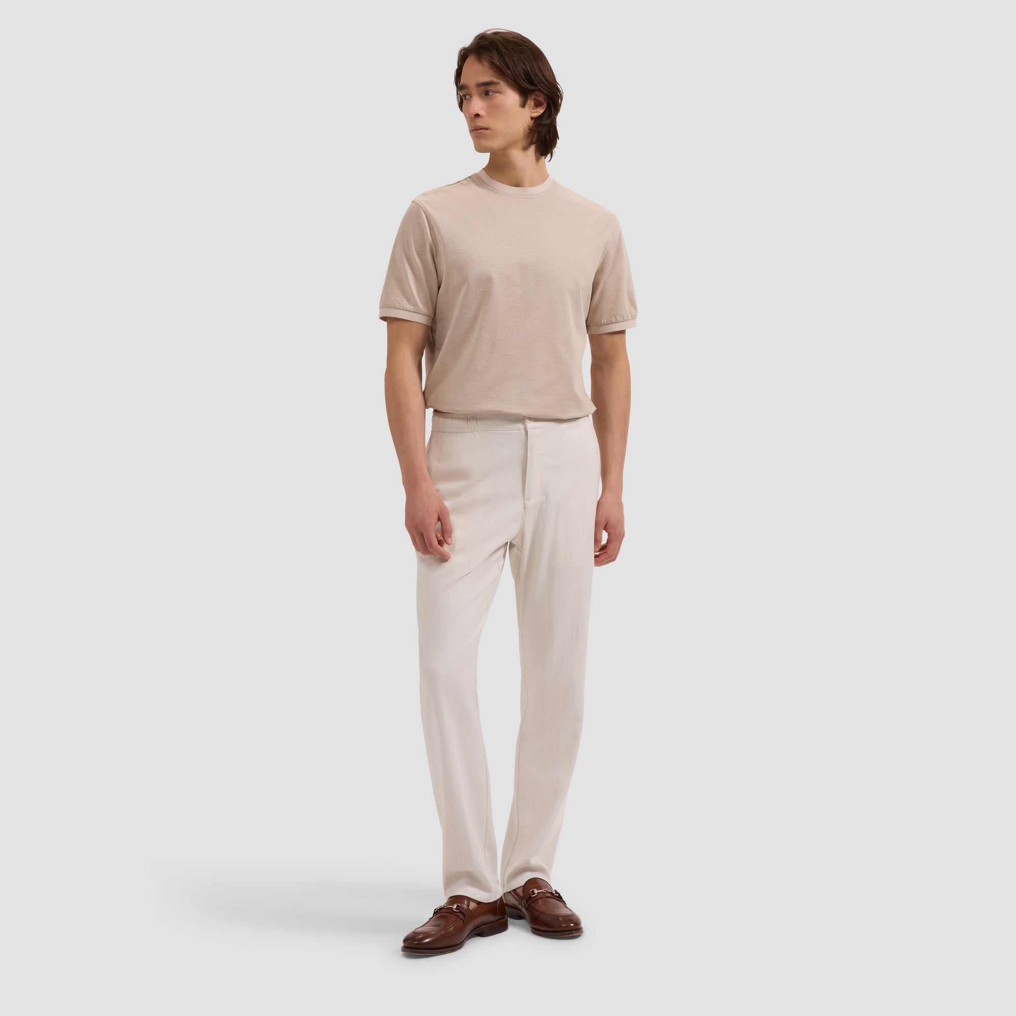 Micro-Check Jersey Performance T-Shirt