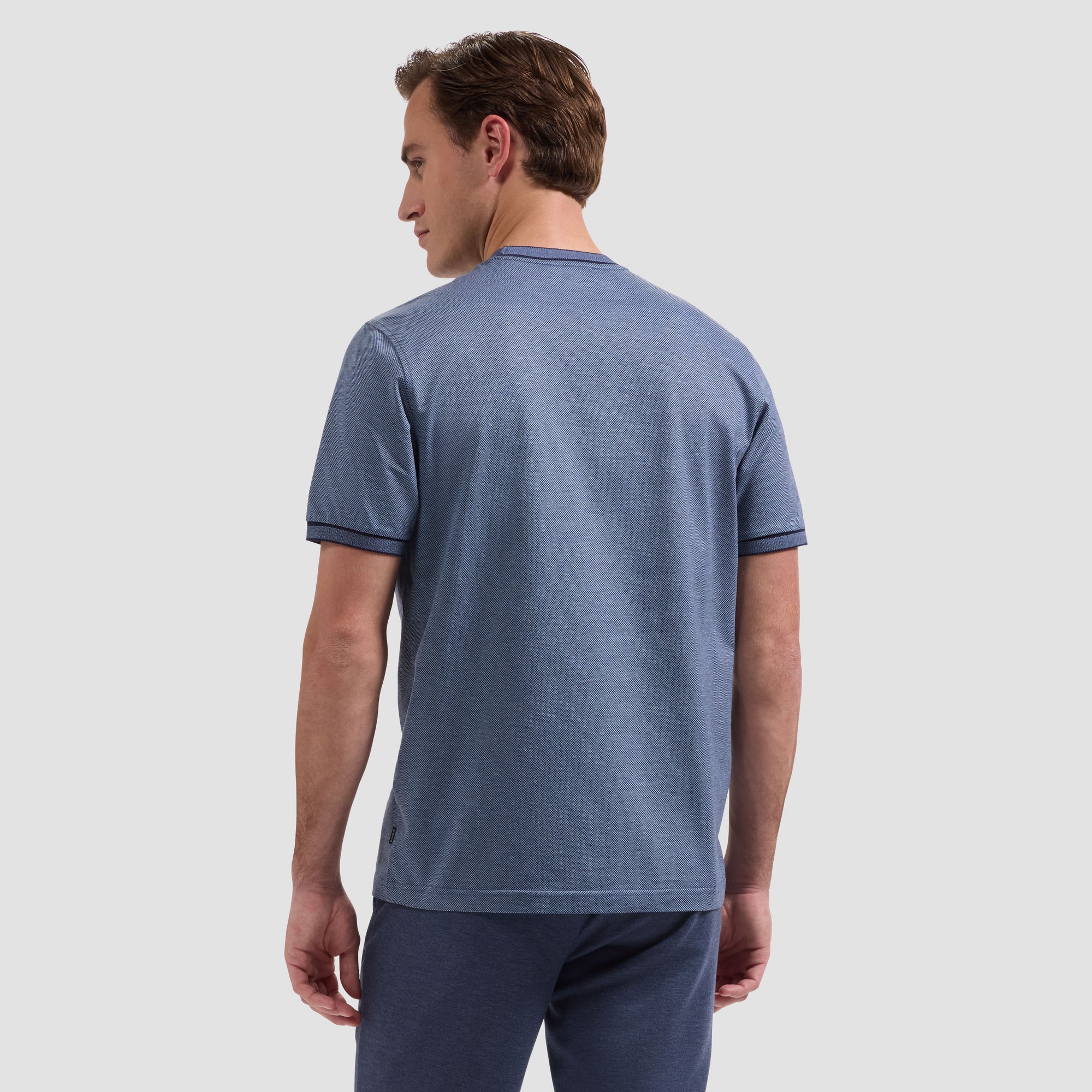 Micro-Check Jersey Performance T-Shirt
