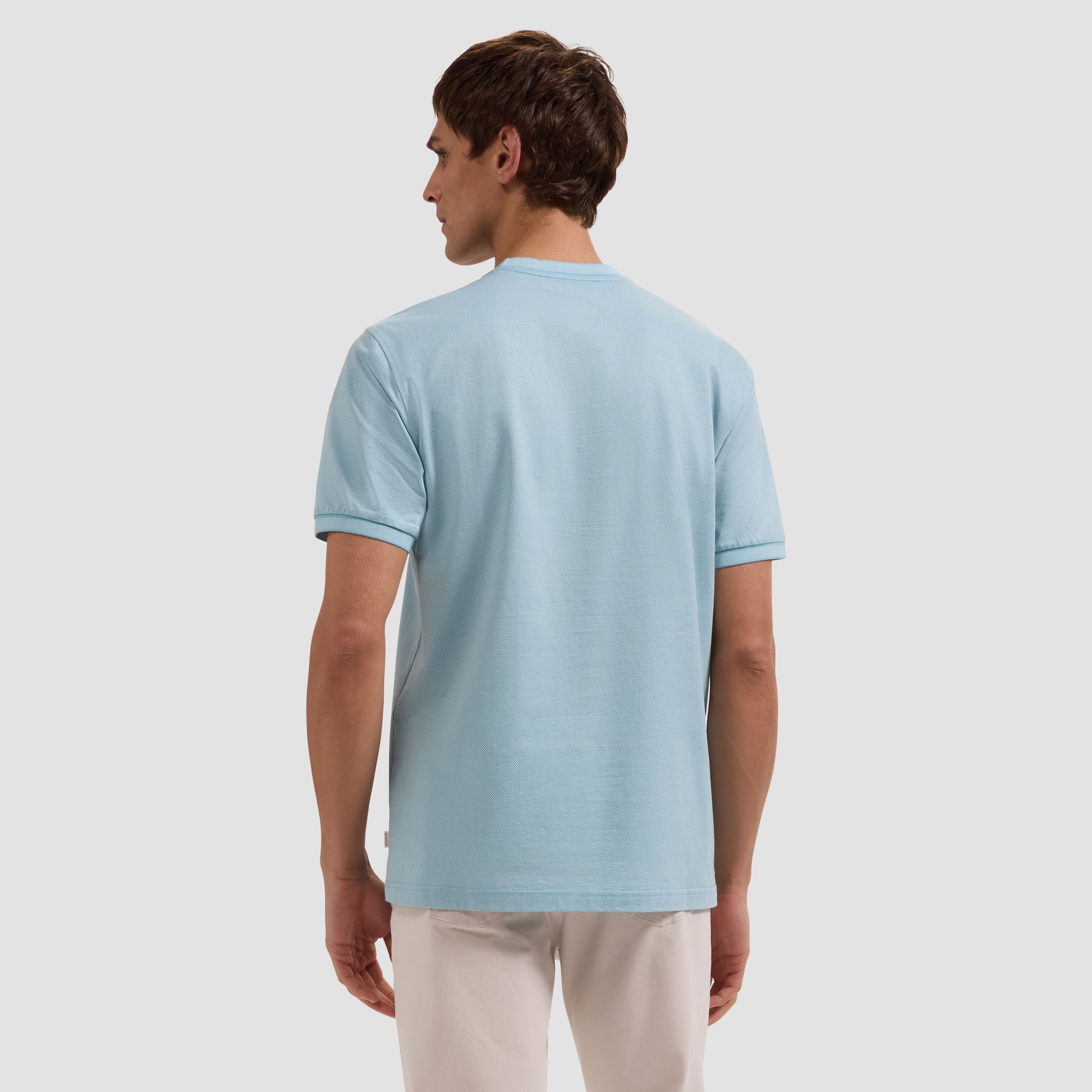 Micro-Check Jersey Performance T-Shirt