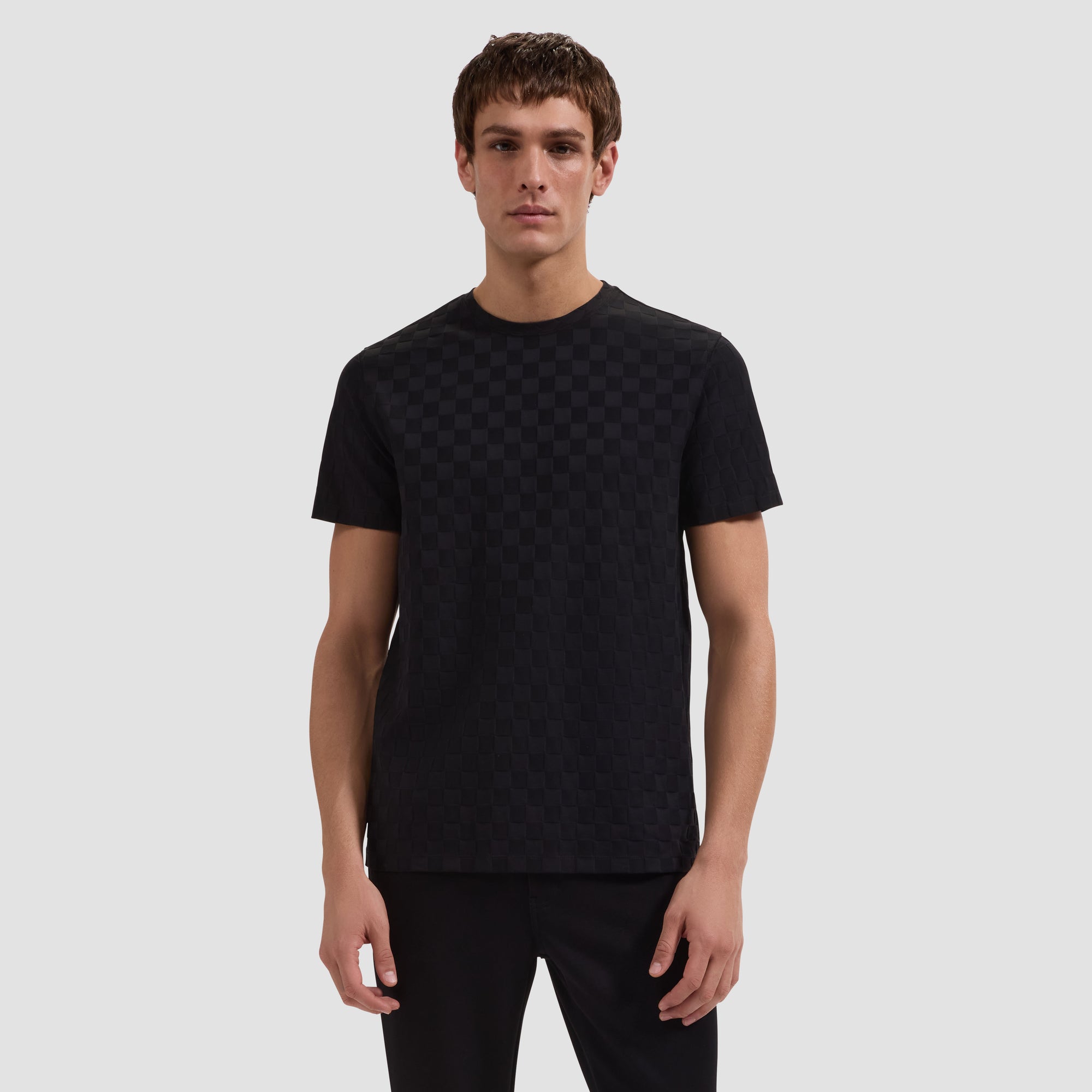 Checkboard Jacquard T-Shirt