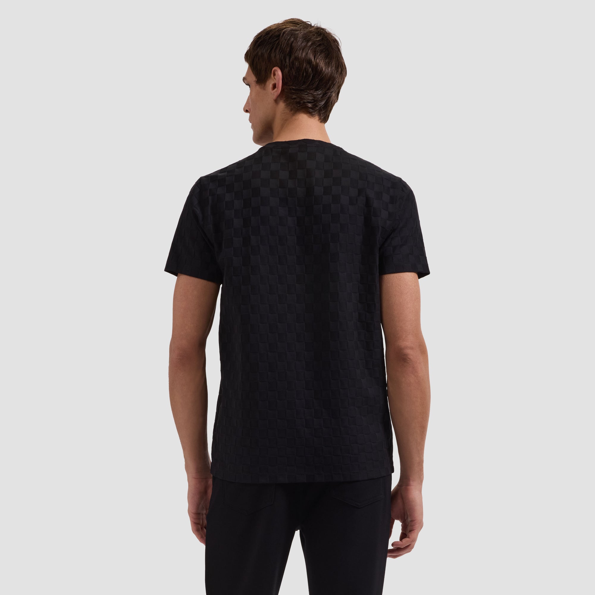 Checkboard Jacquard T-Shirt