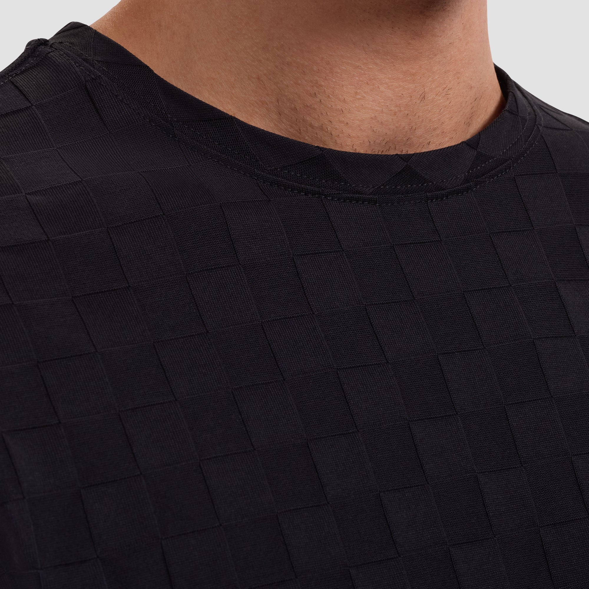 Checkboard Jacquard T-Shirt