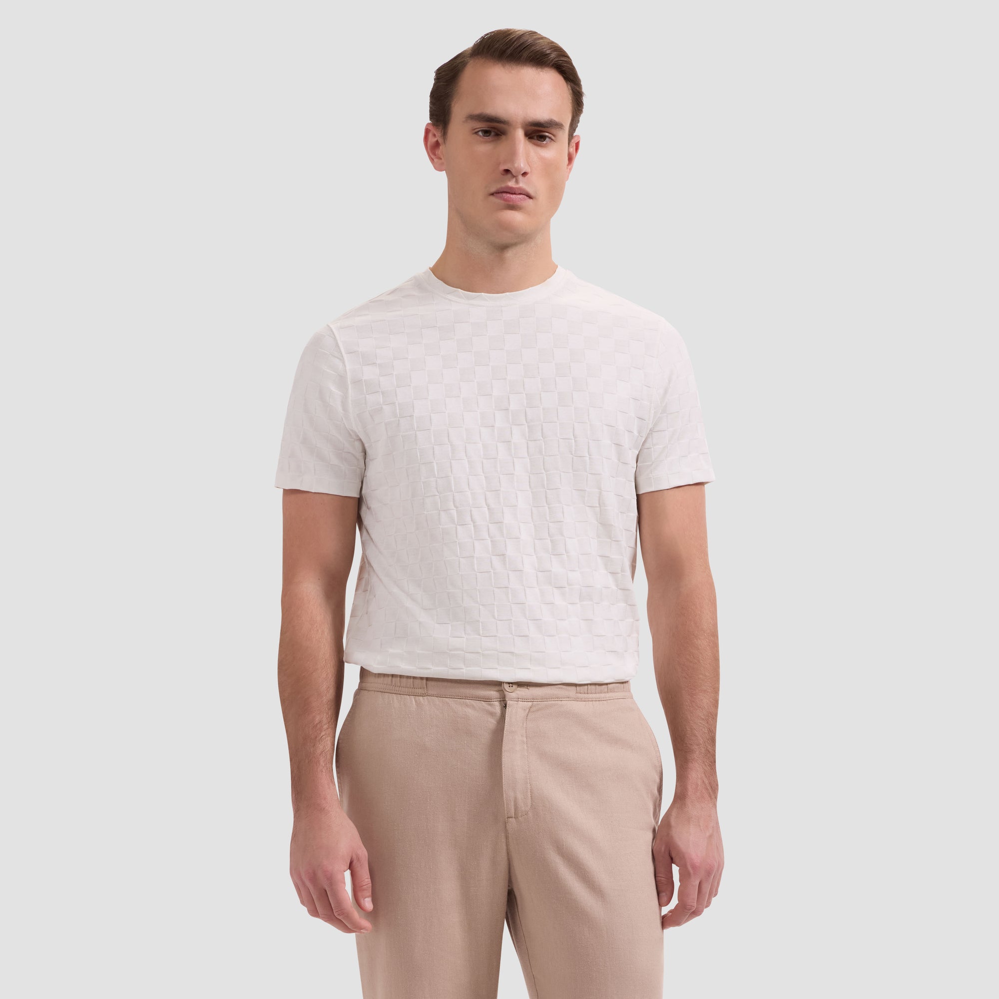 Checkboard Jacquard T-Shirt