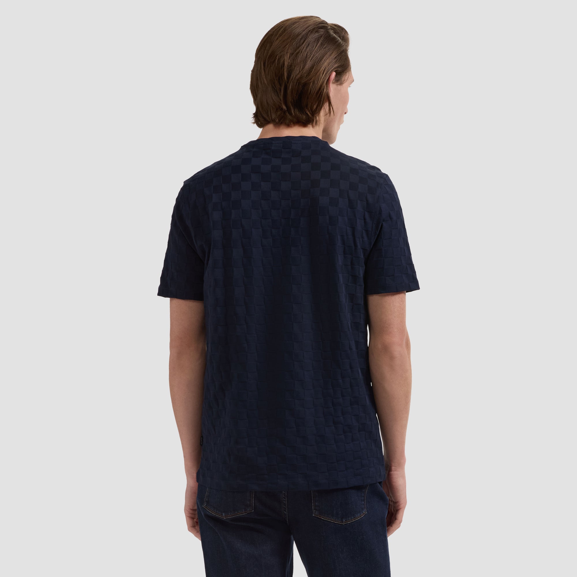 Checkboard Jacquard T-Shirt