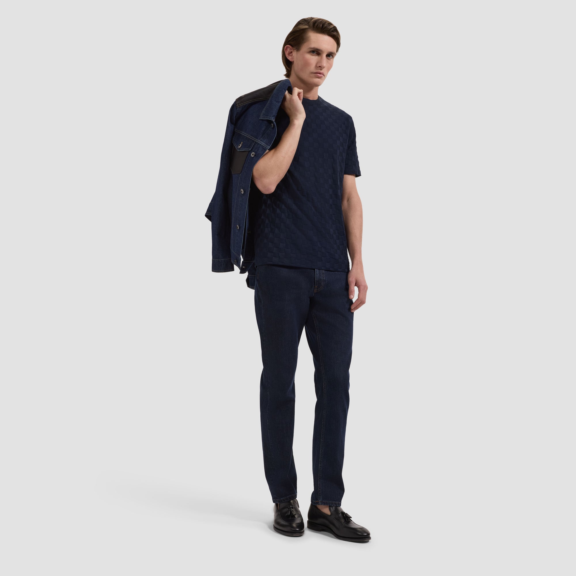 Checkboard Jacquard T-Shirt