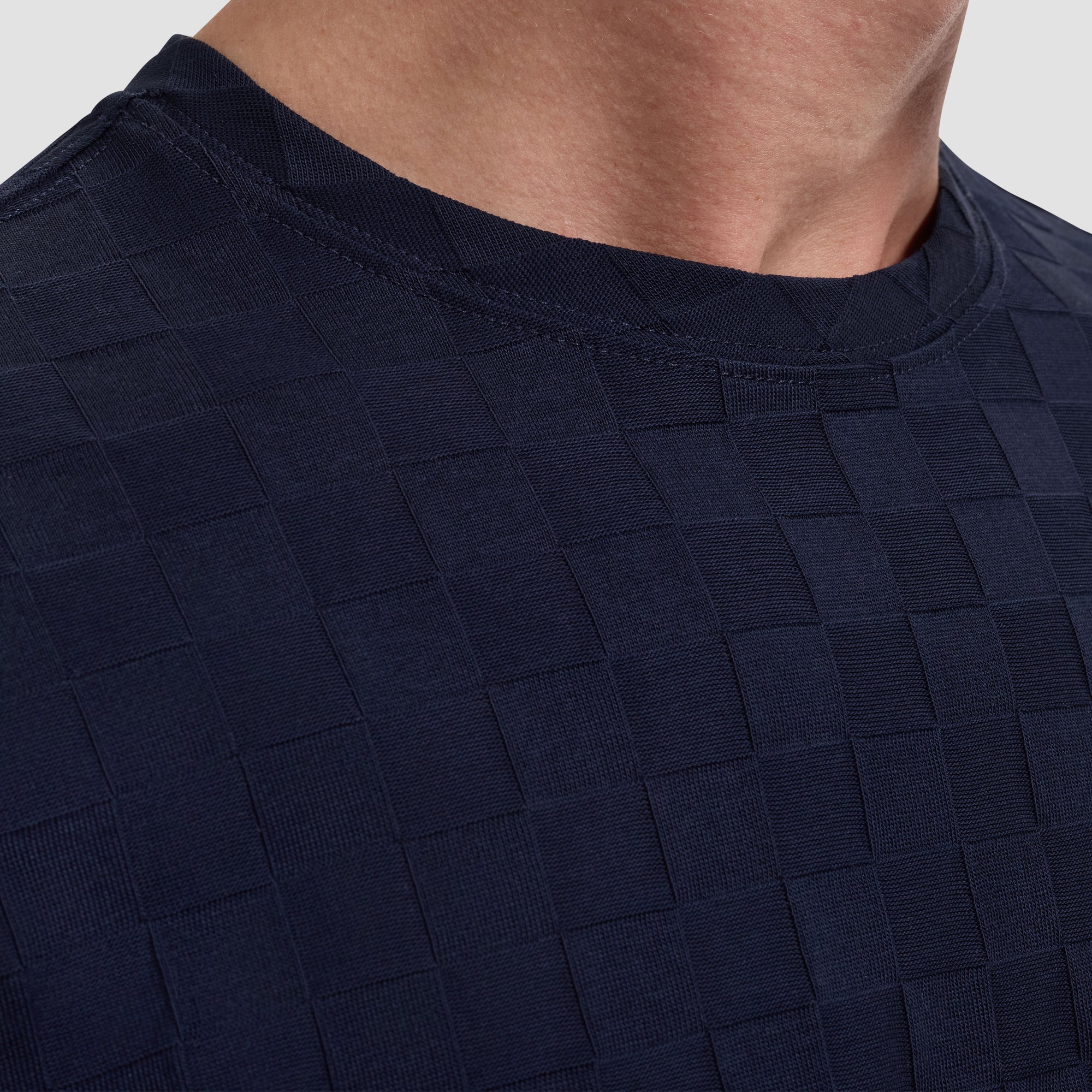 Checkboard Jacquard T-Shirt