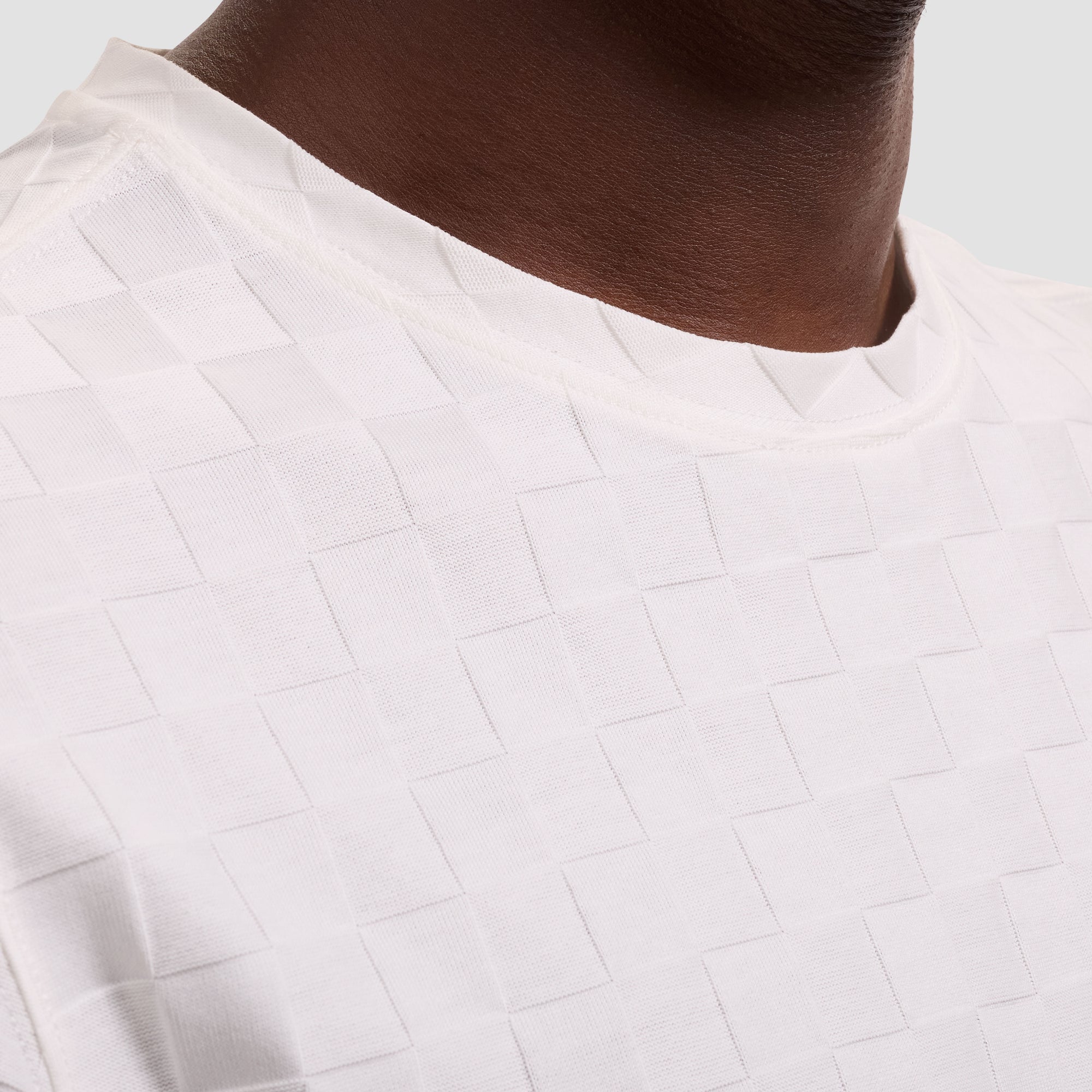 Checkboard Jacquard T-Shirt