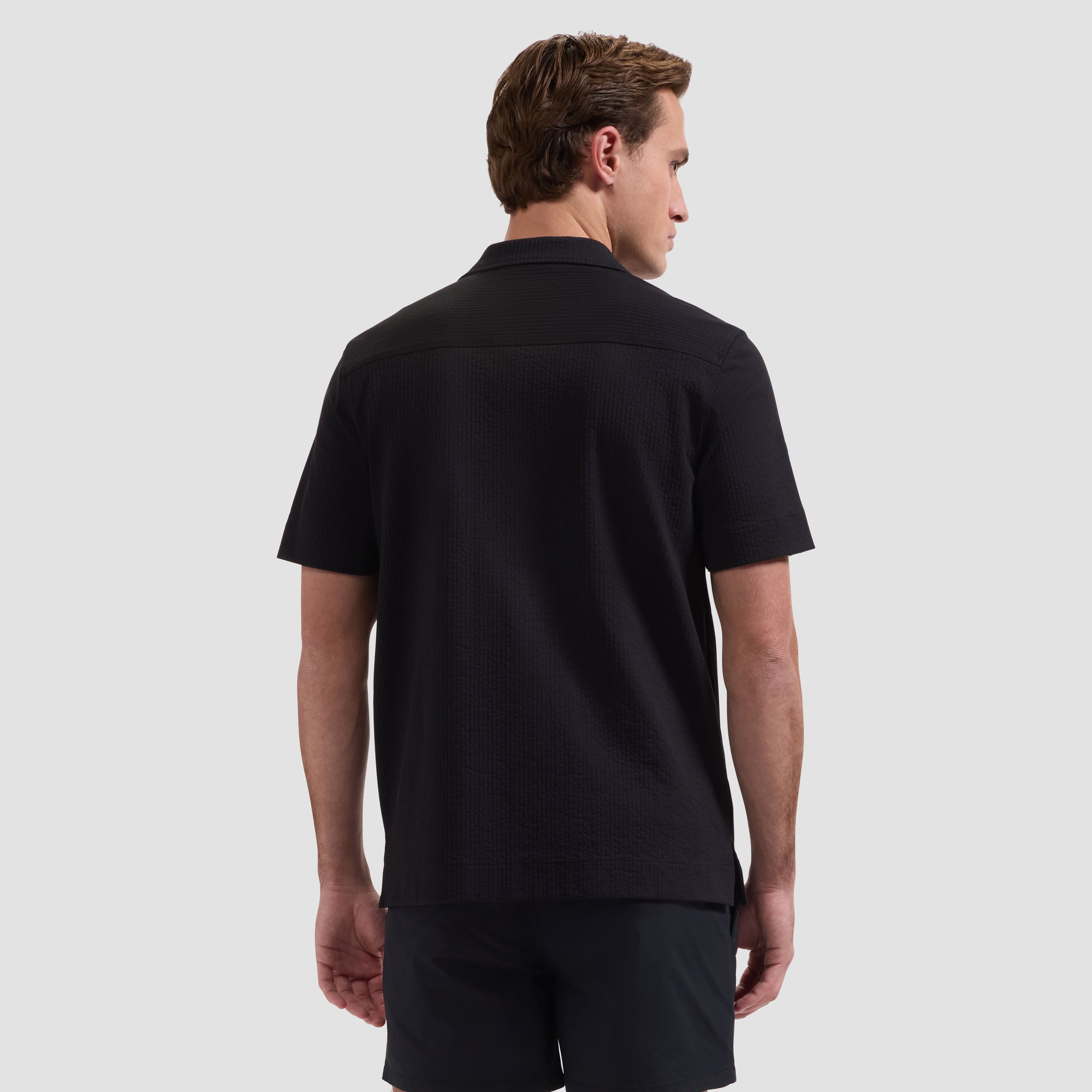 Performance Rib Knit Camp Shirt