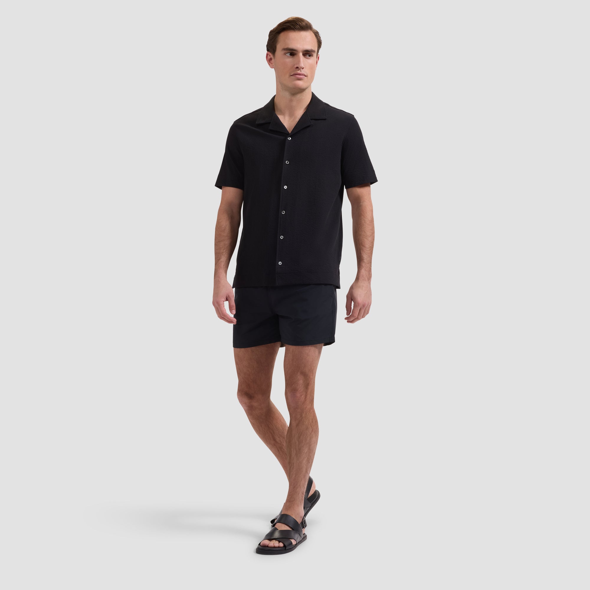 Performance Rib Knit Camp Shirt