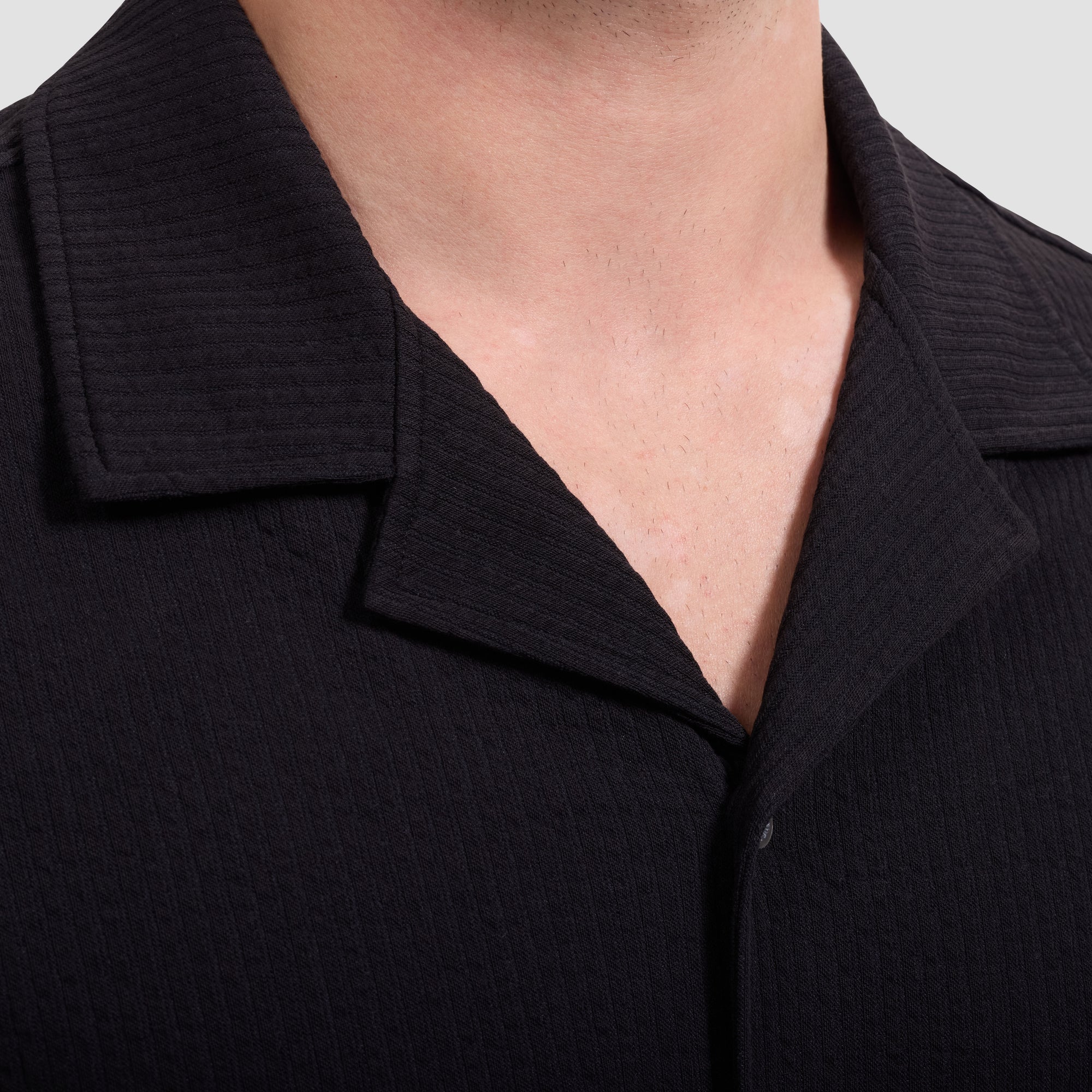 Performance Rib Knit Camp Shirt