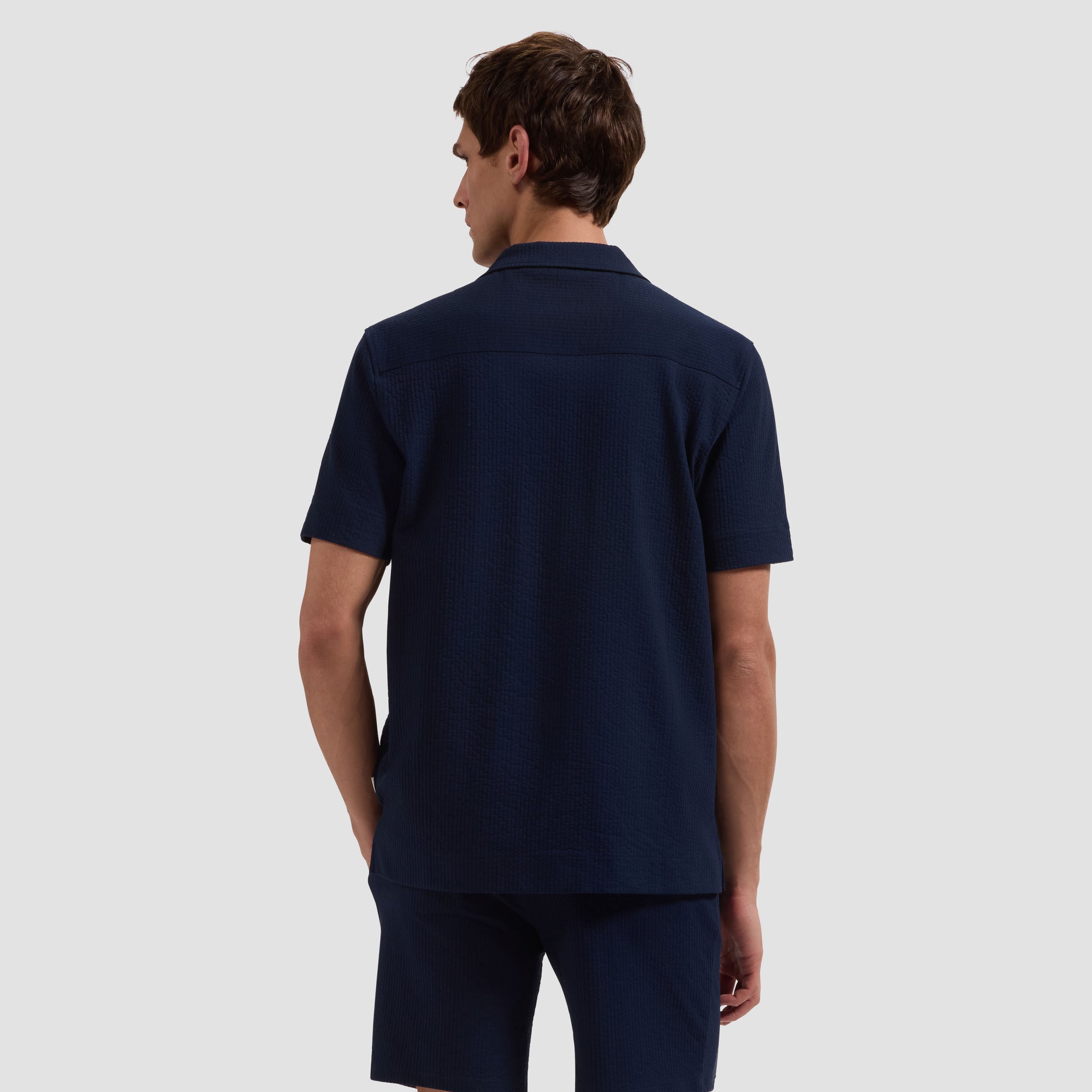 Performance Rib Knit Camp Shirt