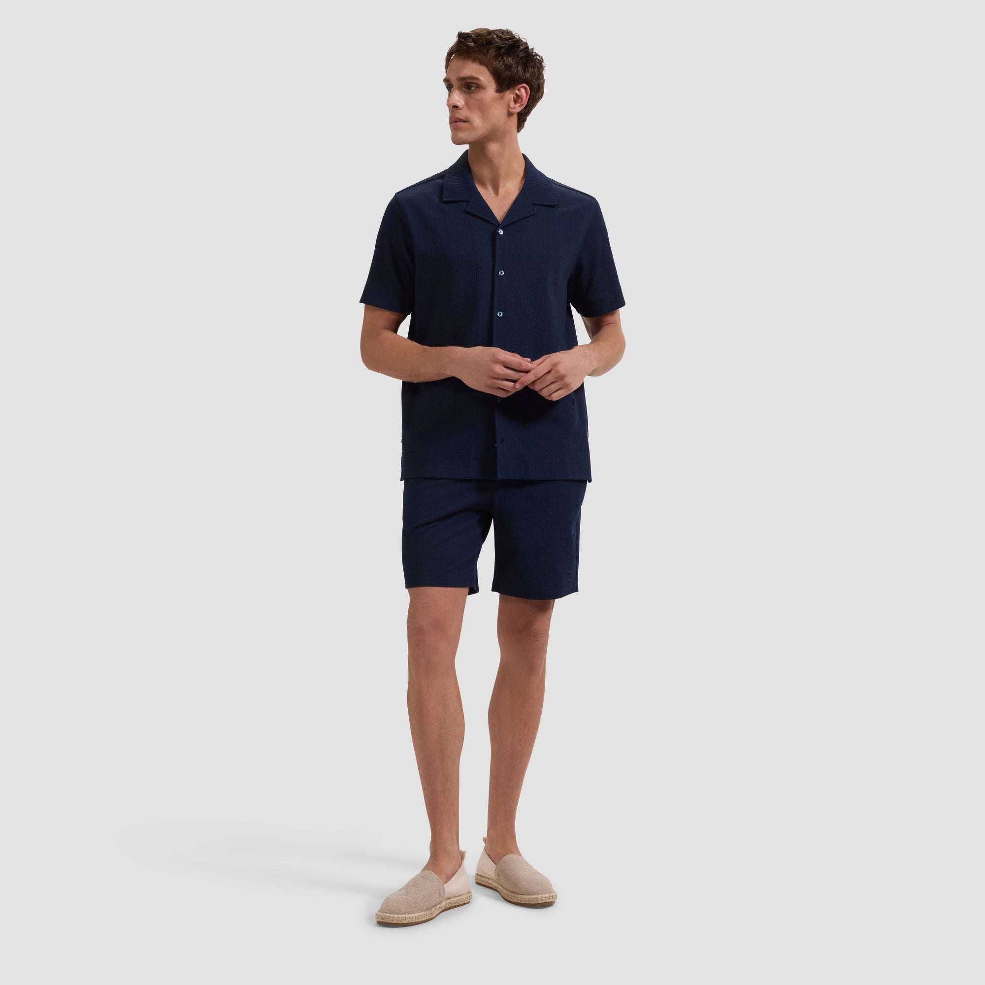Performance Rib Knit Camp Shirt