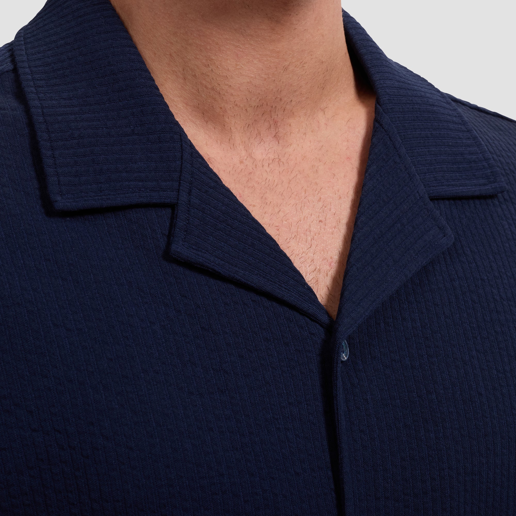 Performance Rib Knit Camp Shirt