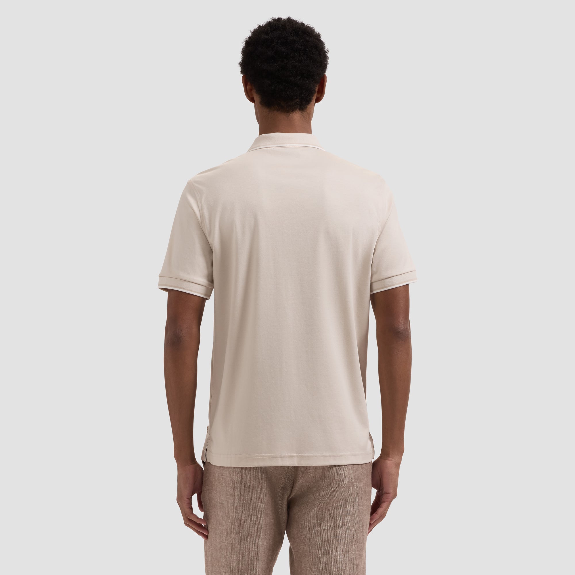 Solid Pima Three-Button Polo