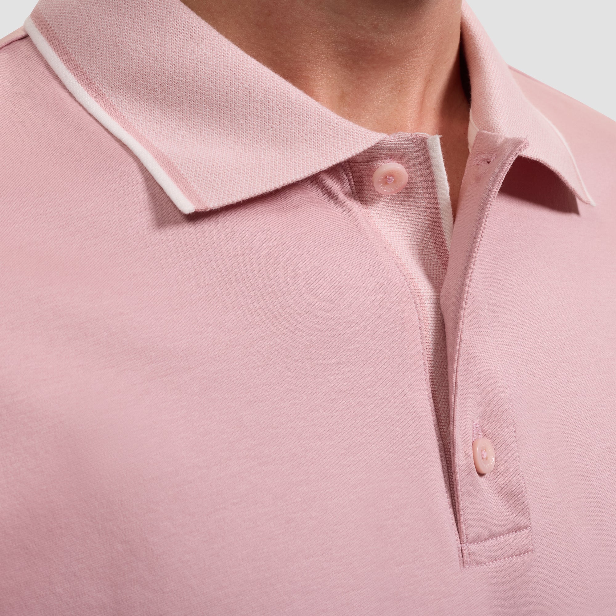 Solid Pima Three-Button Polo