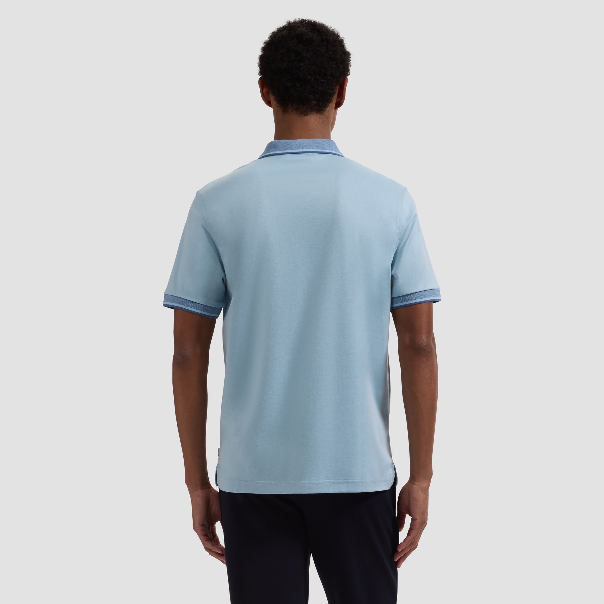 Solid Pima Three-Button Polo