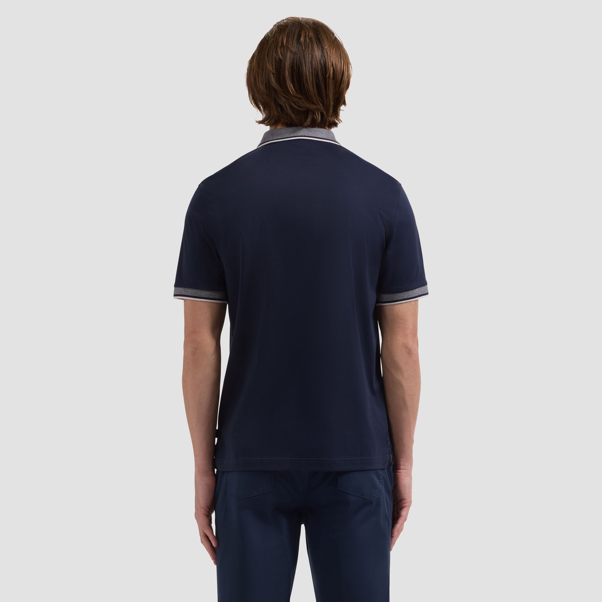Solid Pima Three-Button Polo