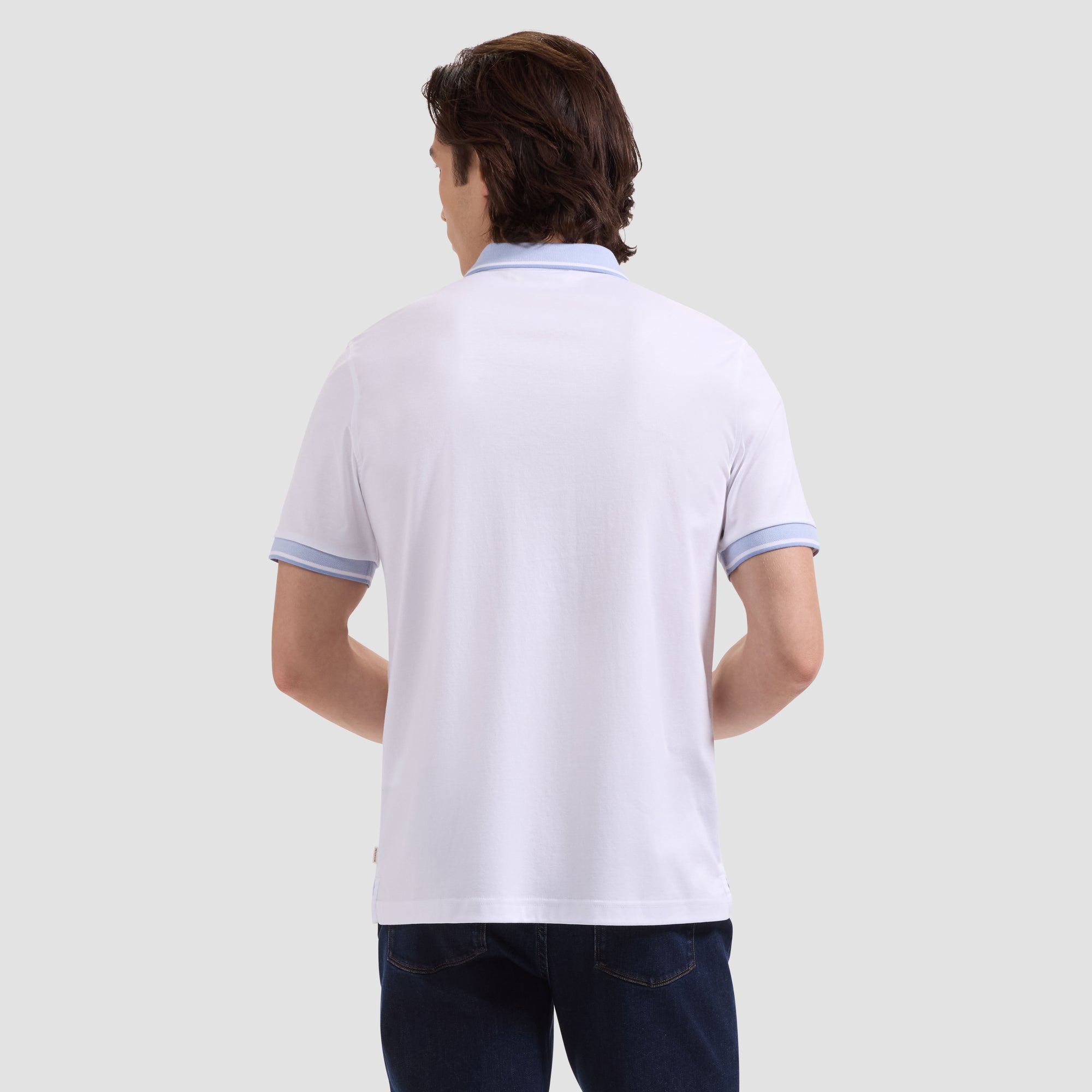 Solid Pima Three-Button Polo