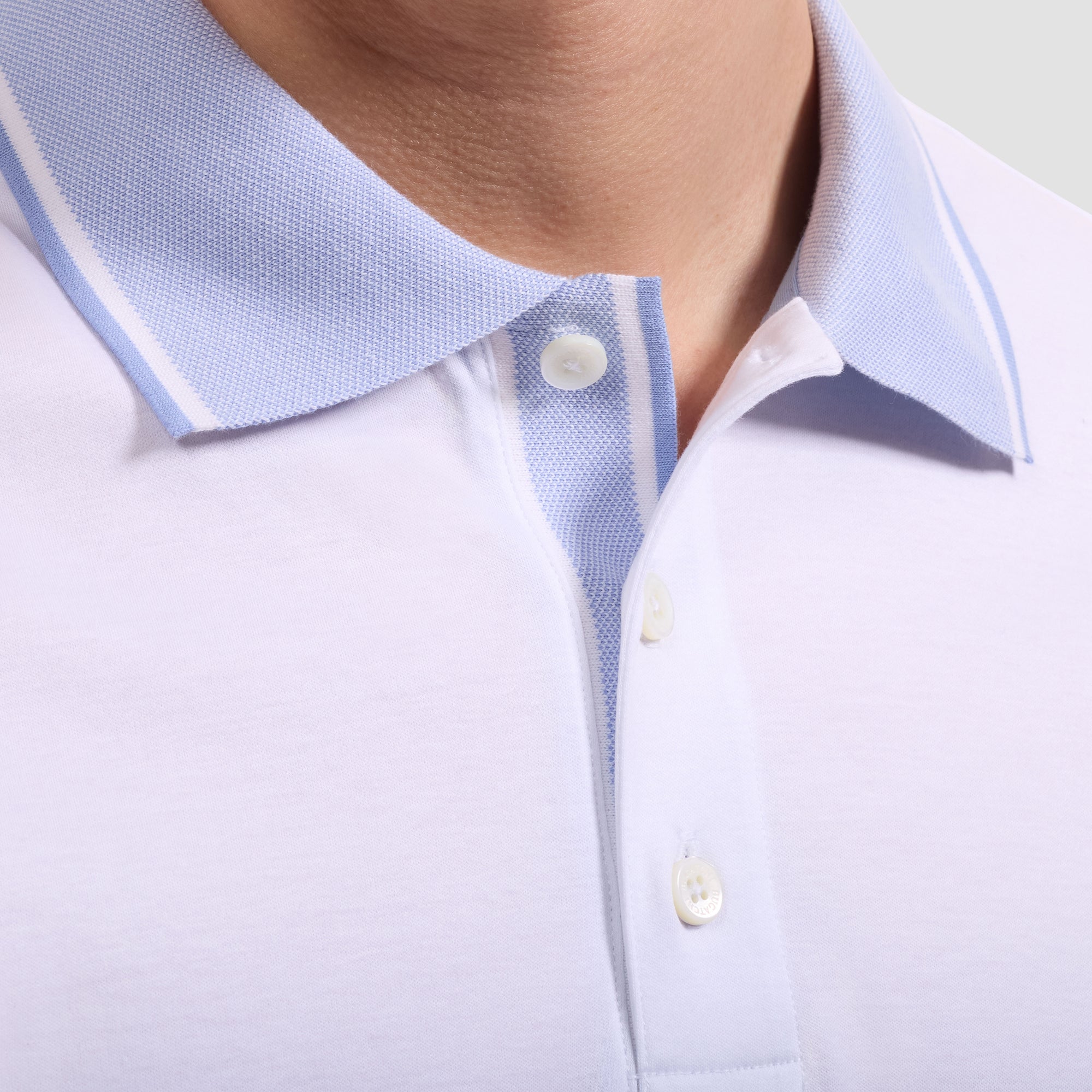 Solid Pima Three-Button Polo