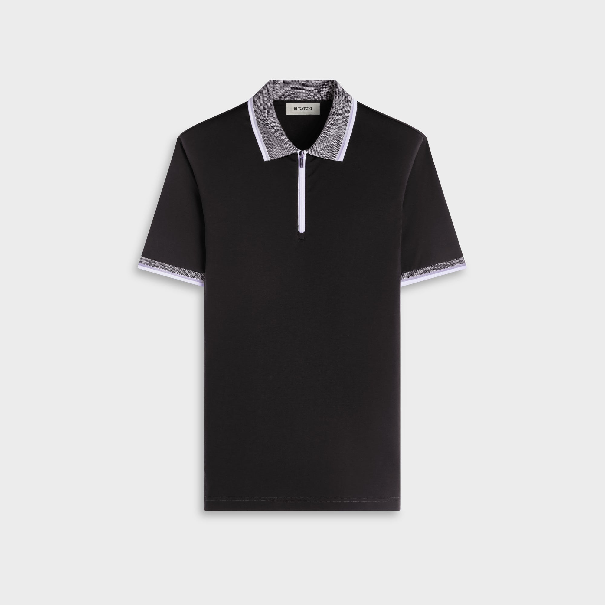 Solid Pima Quarter-Zip Polo