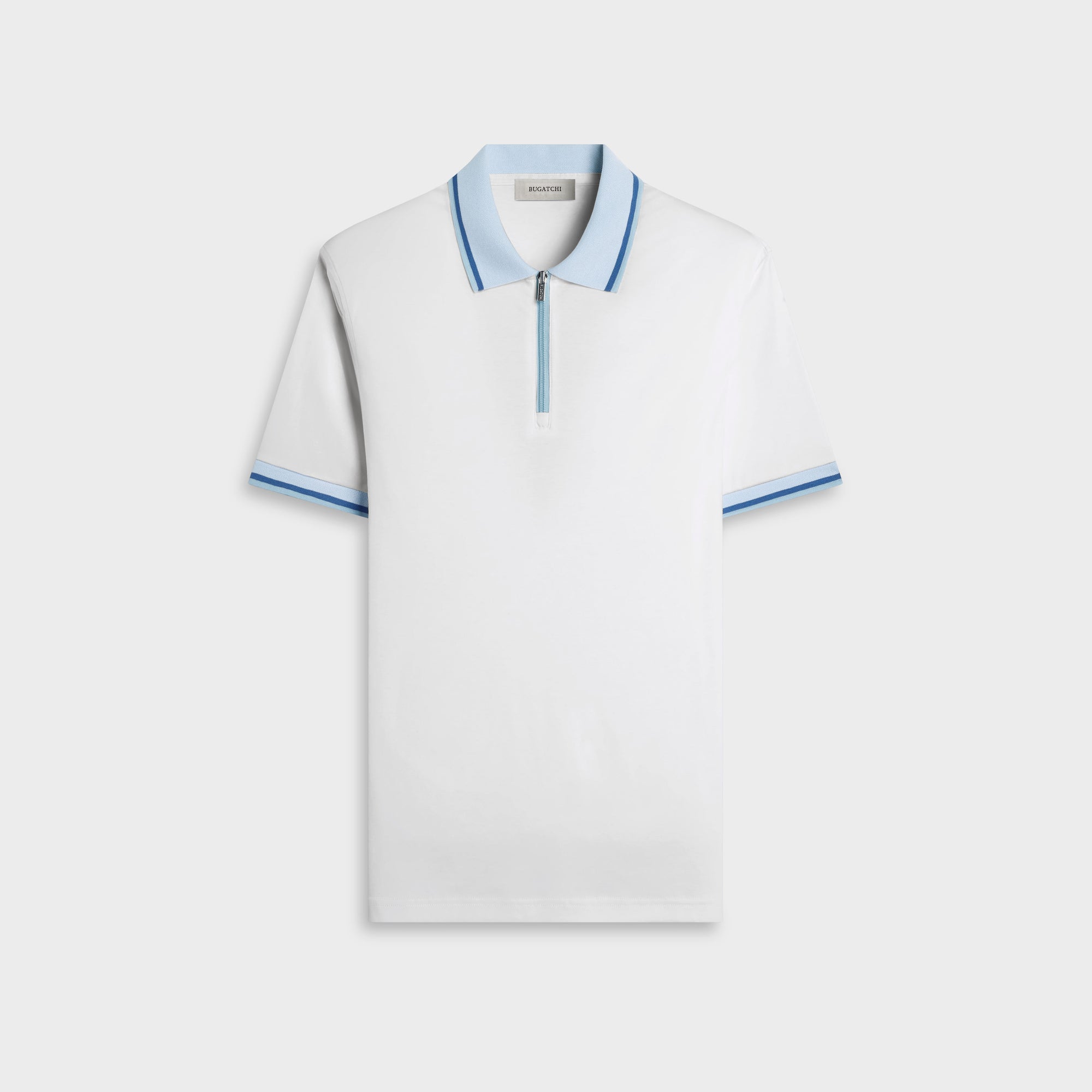 Solid Pima Quarter-Zip Polo