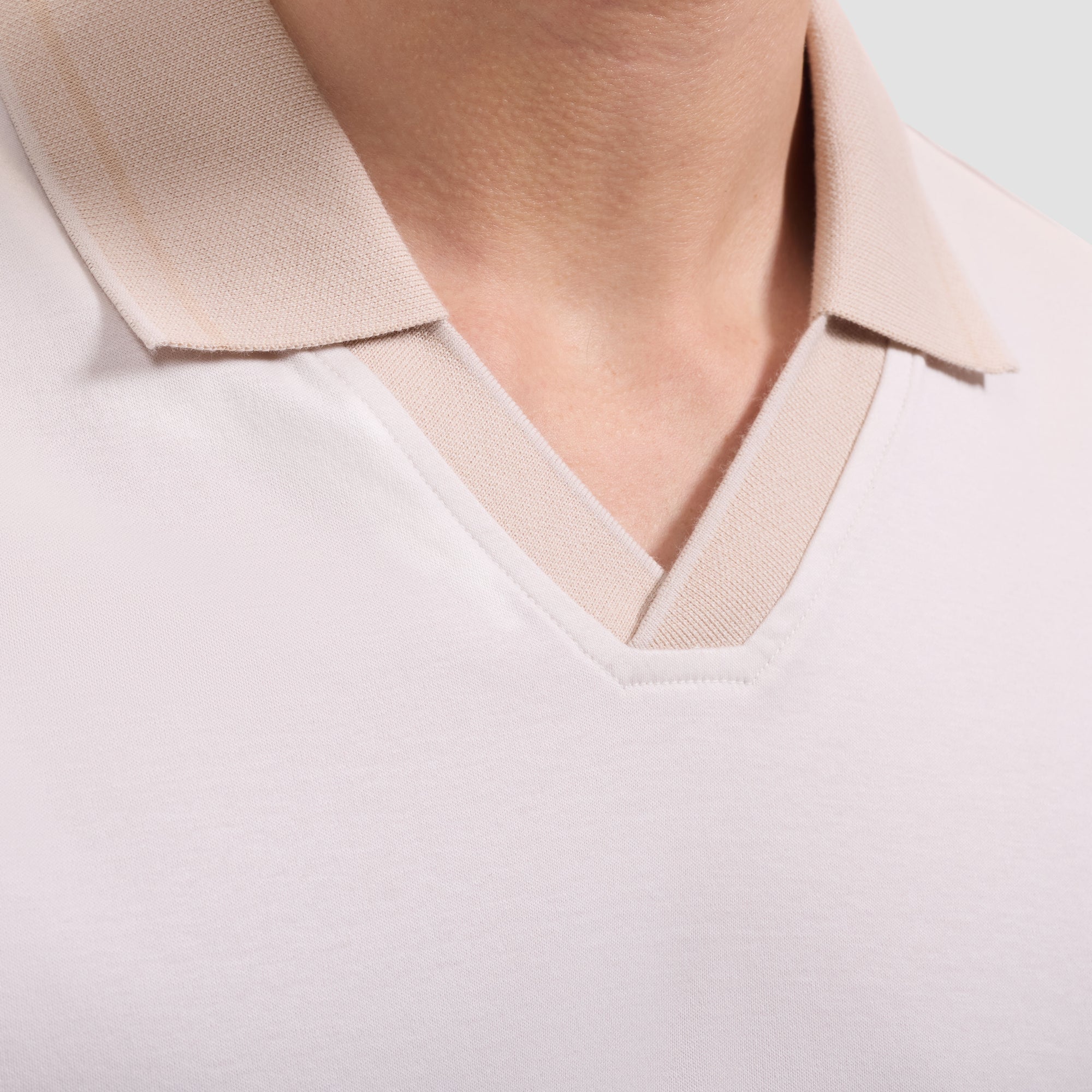 Solid Pima Johnny Collar Polo
