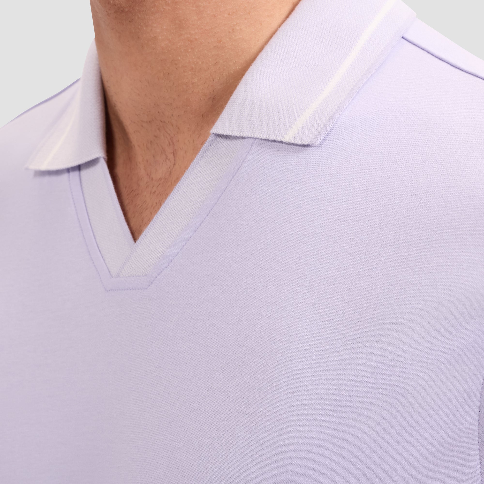 Solid Pima Johnny Collar Polo