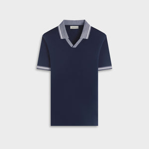 Solid Pima Johnny Collar Polo