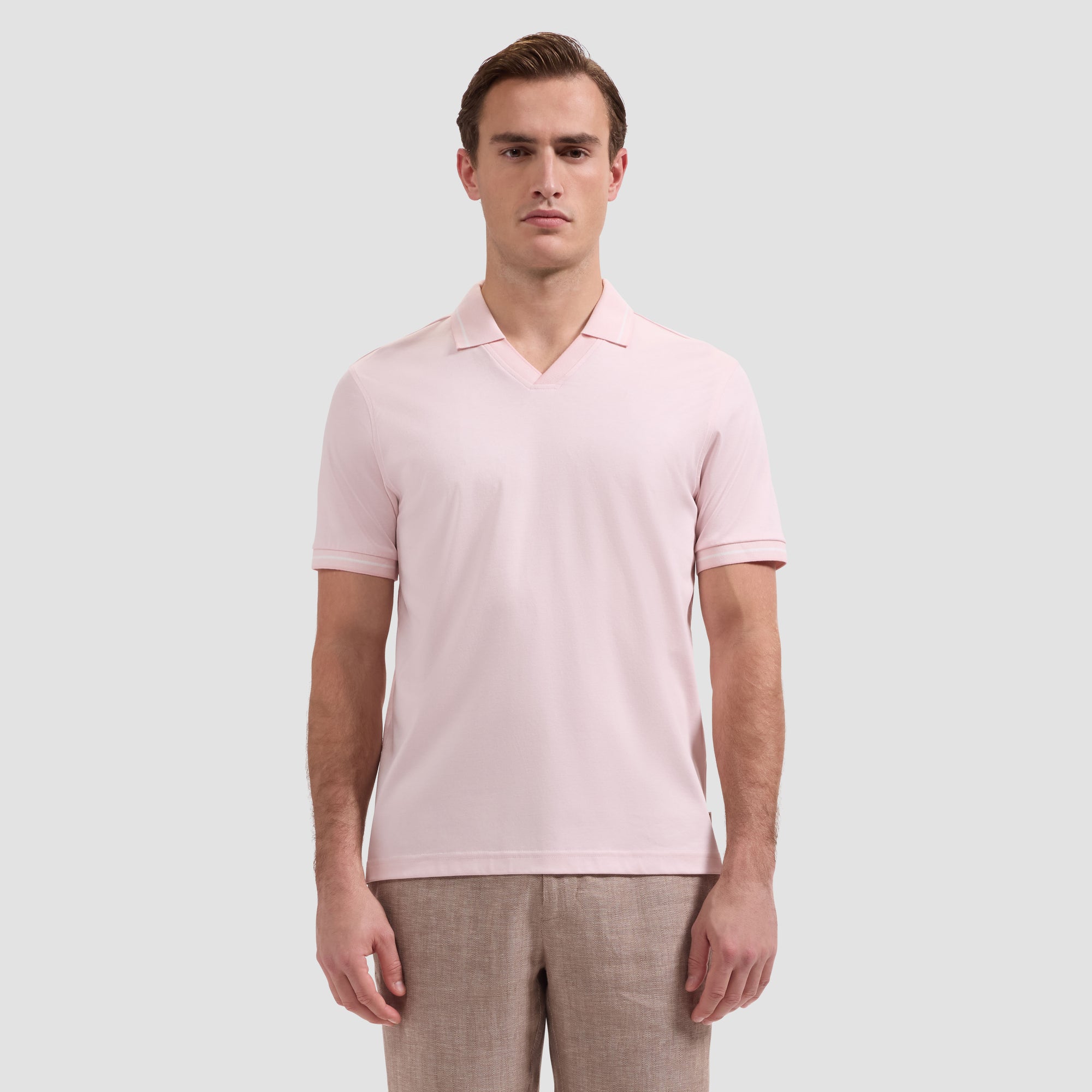 Solid Pima Johnny Collar Polo