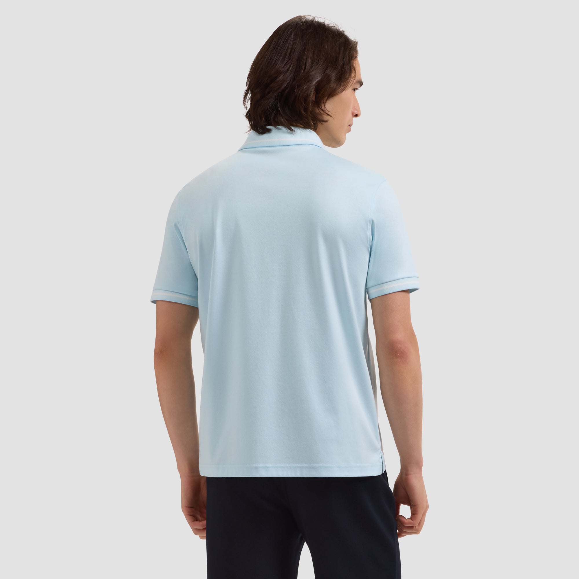 Solid Pima Johnny Collar Polo