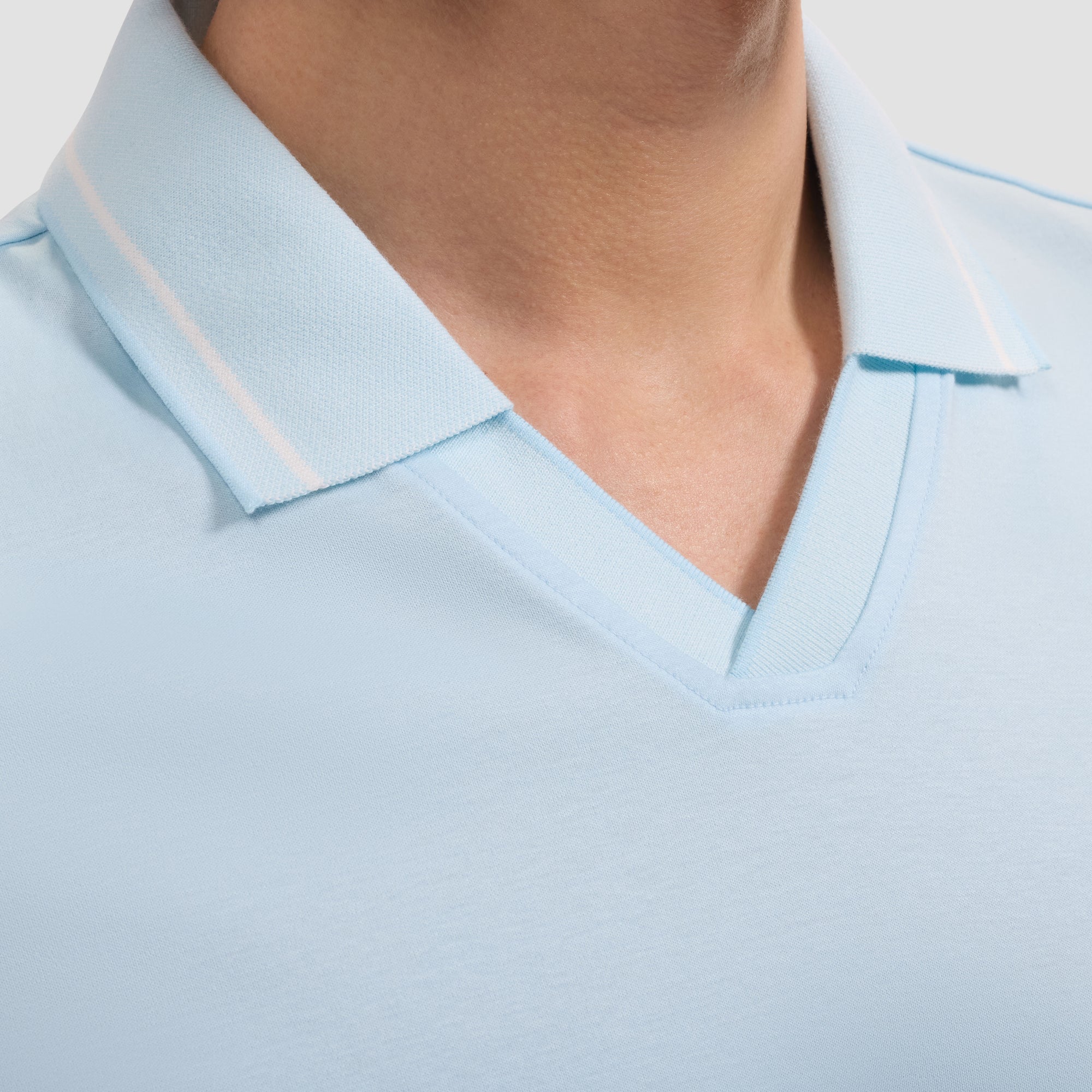Solid Pima Johnny Collar Polo