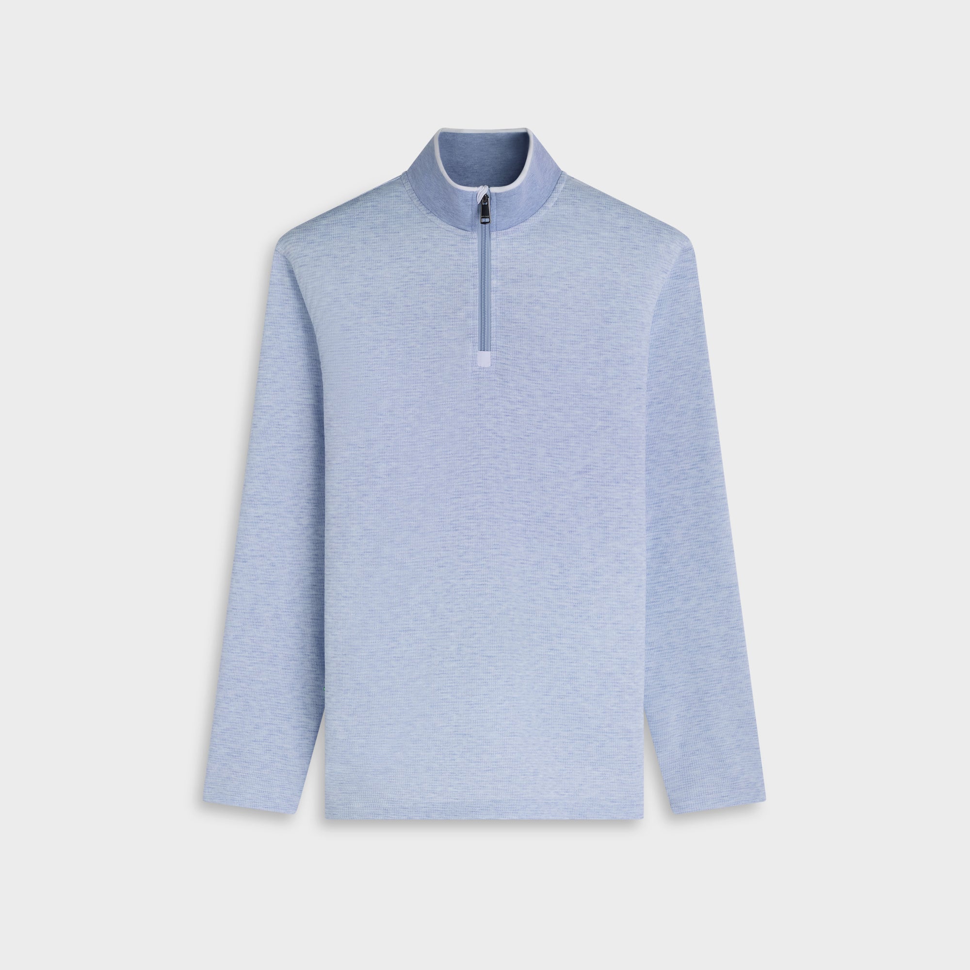 Performance Houndstooth Quarter-Zip Mock Neck Pullover