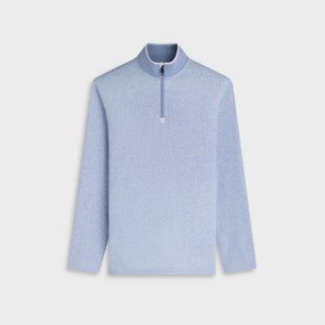 Performance Houndstooth Quarter-Zip Mock Neck Pullover