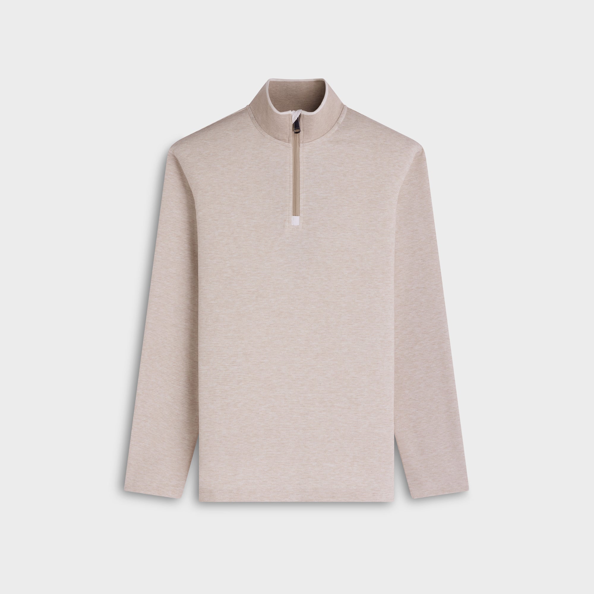 Performance Houndstooth Quarter-Zip Mock Neck Pullover