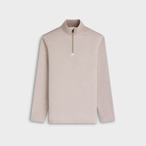 Performance Houndstooth Quarter-Zip Mock Neck Pullover