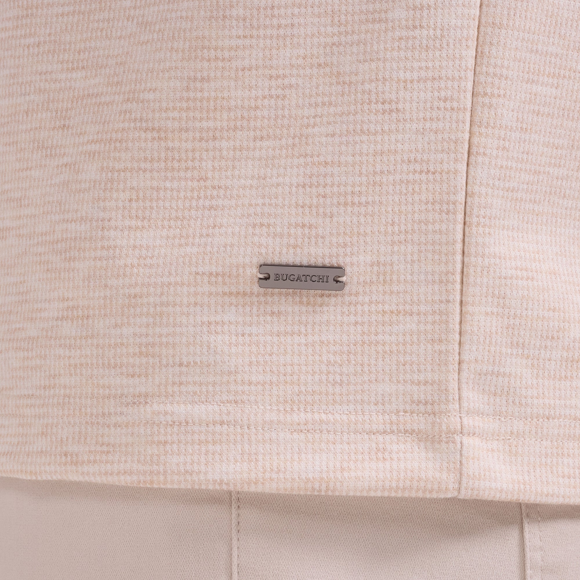 Performance Houndstooth Quarter-Zip Mock Neck Pullover
