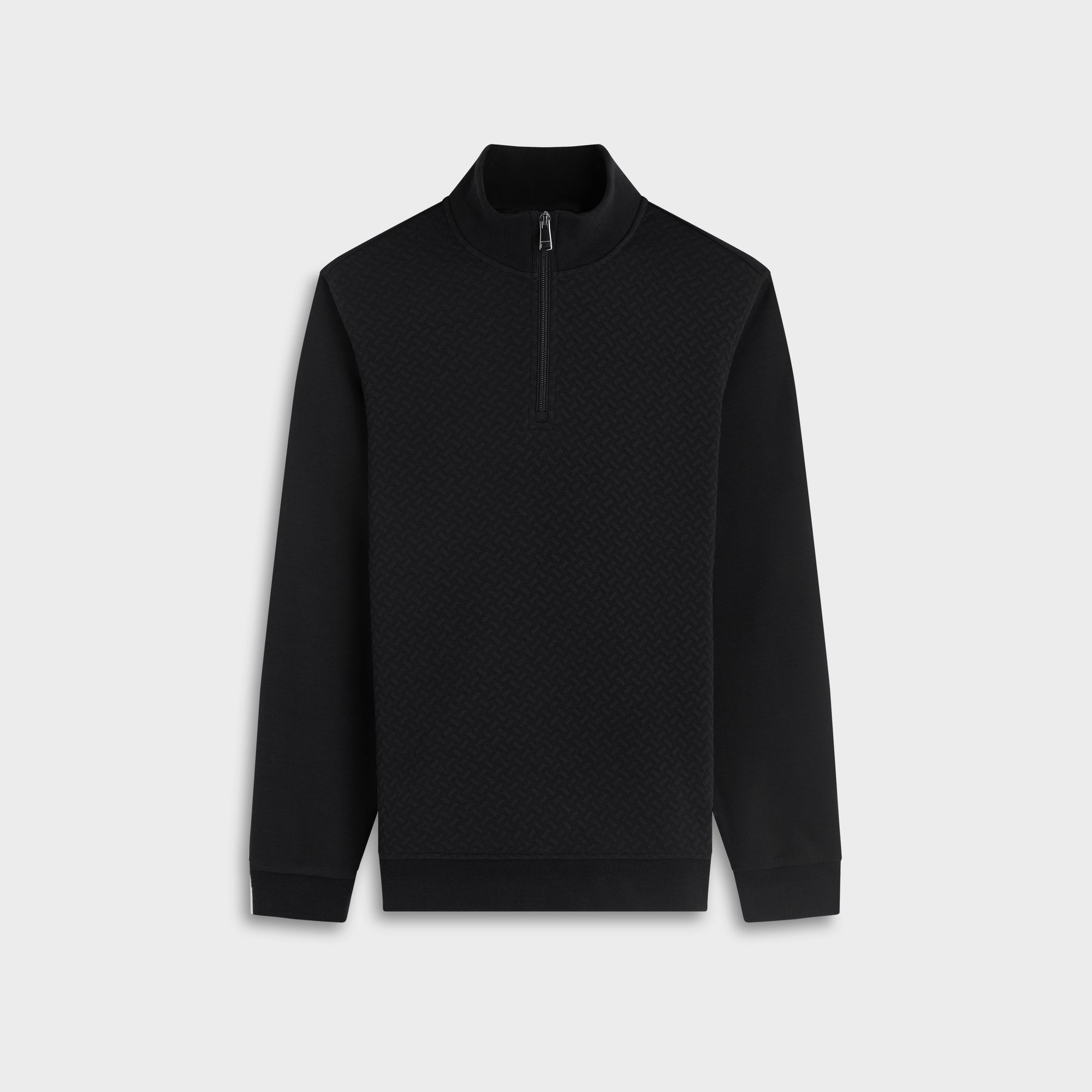 Performance Basketweave Quarter-Zip Mock Neck Pullover