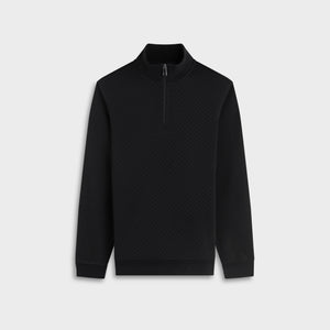 Performance Basketweave Quarter-Zip Mock Neck Pullover
