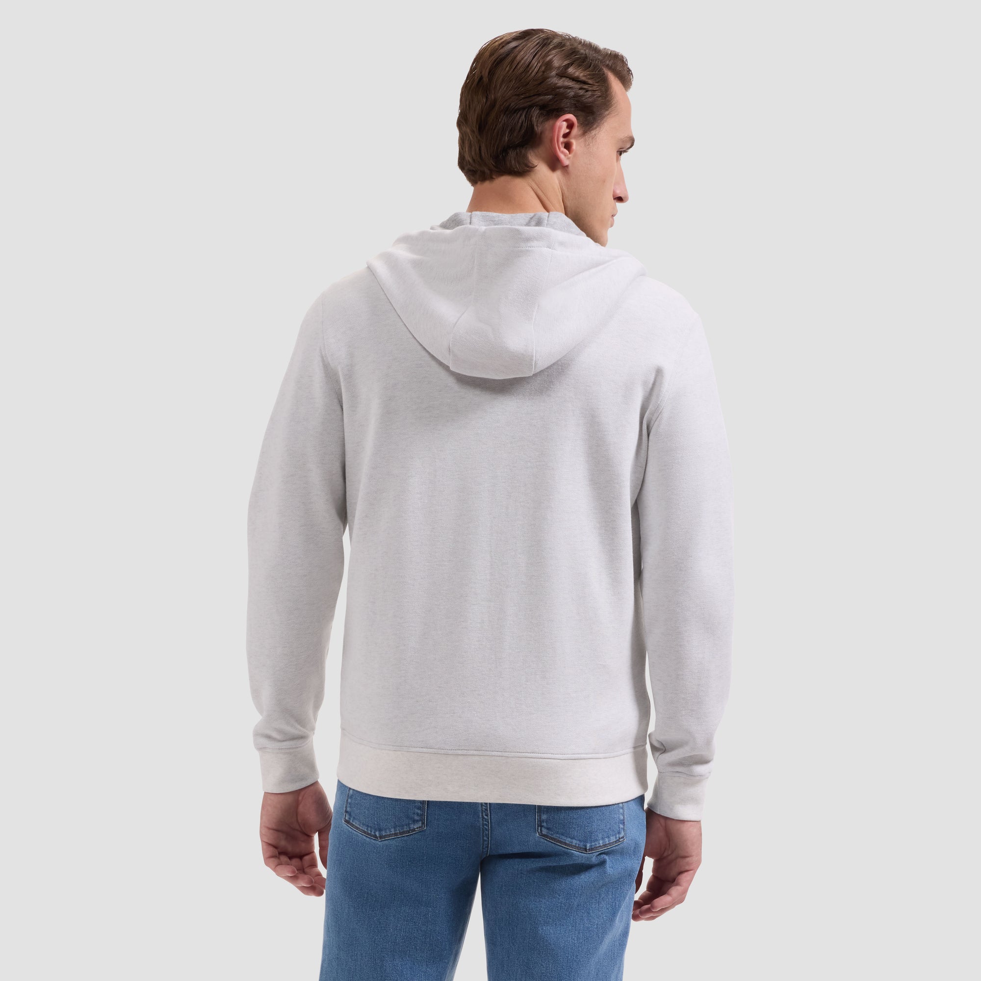 Performance Pique Knit Full-Zip Hoodie