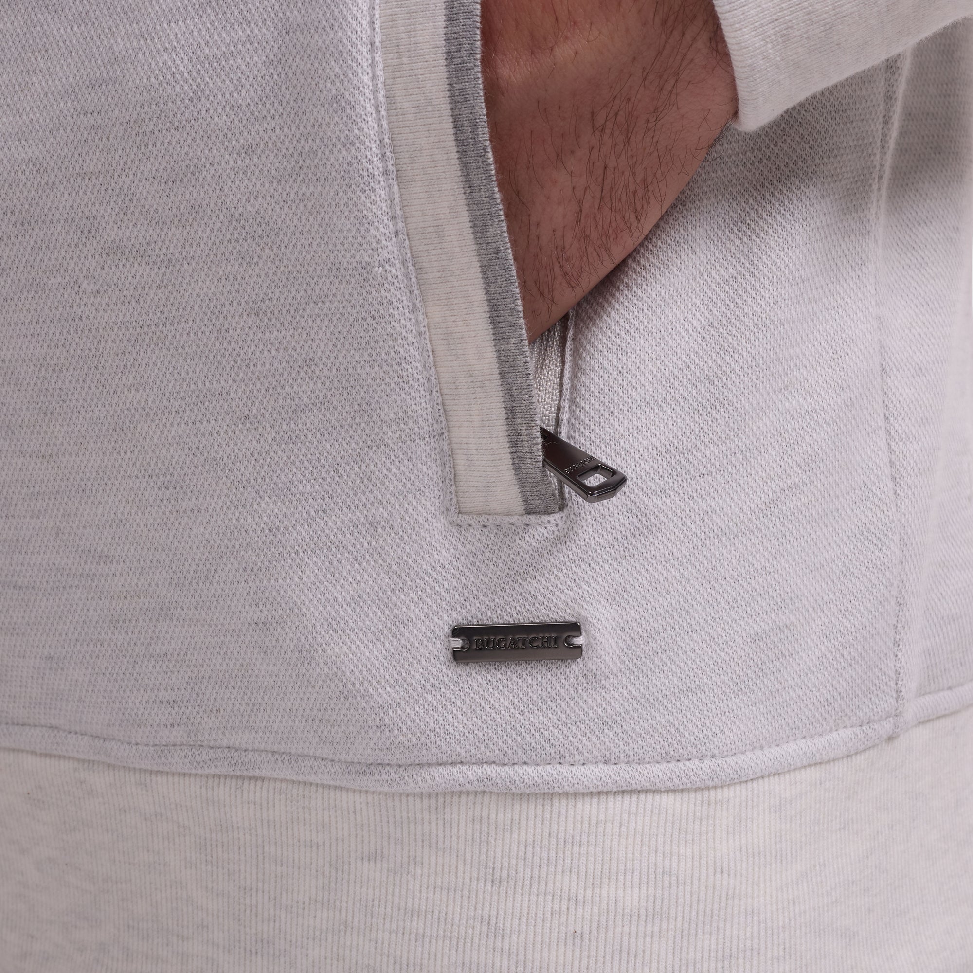 Performance Pique Knit Full-Zip Hoodie