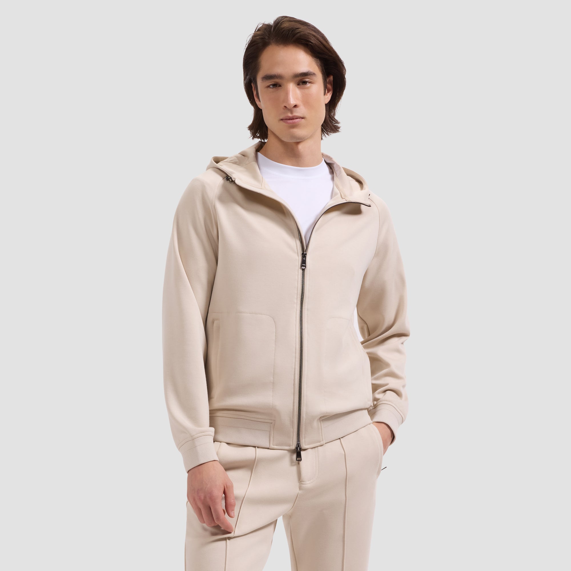 Soft Touch Knit Hoodie Jacket