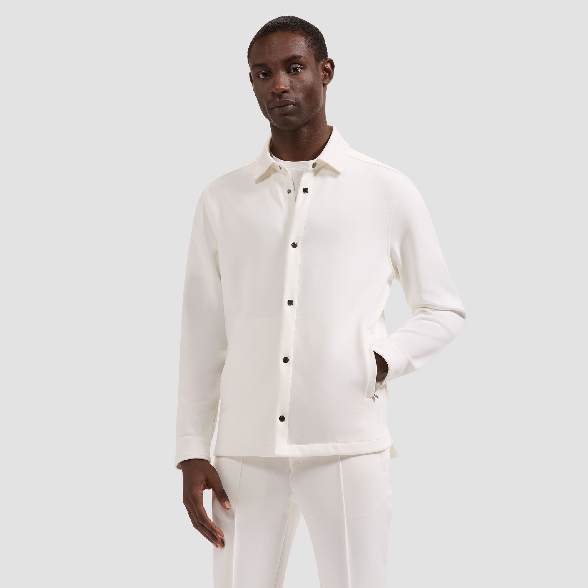 Soft Touch Knit Shirt Jacket