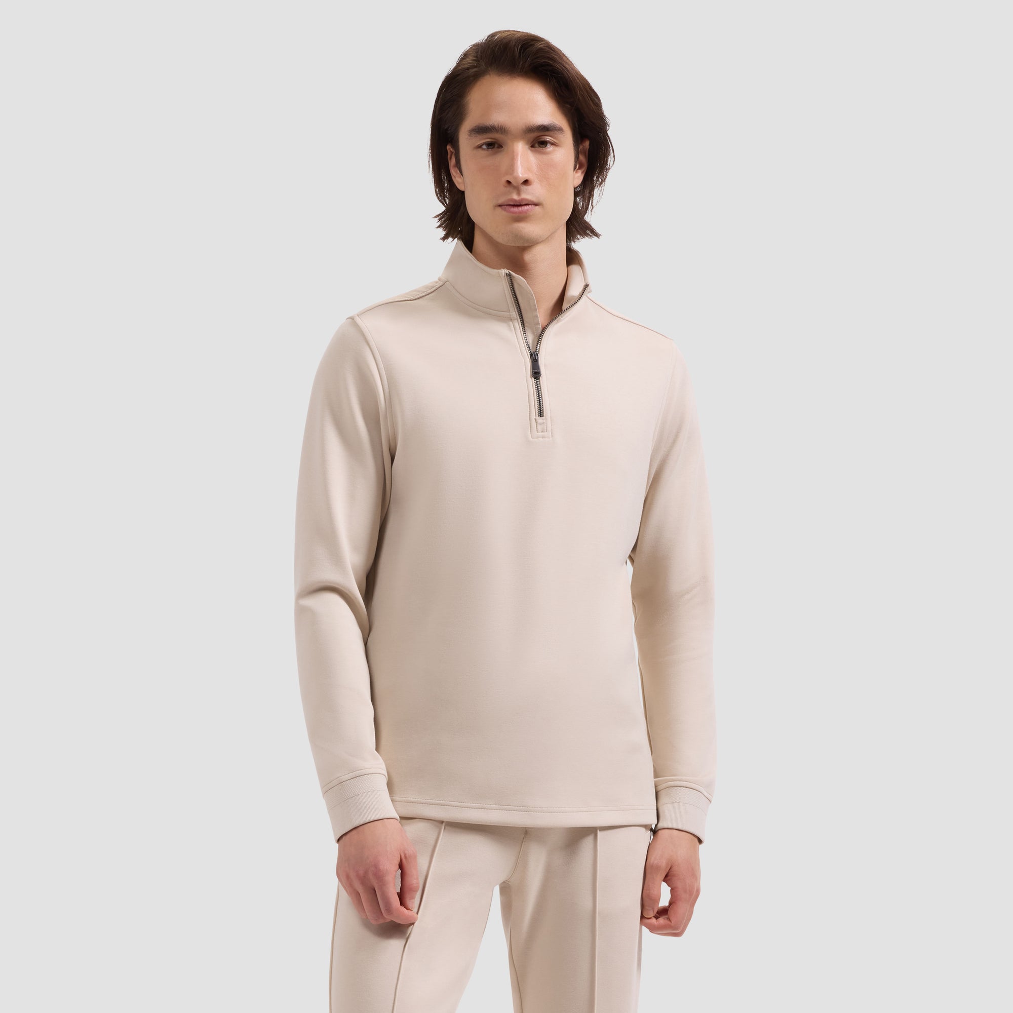 Soft Touch Quarter-Zip Mock Neck Pullover