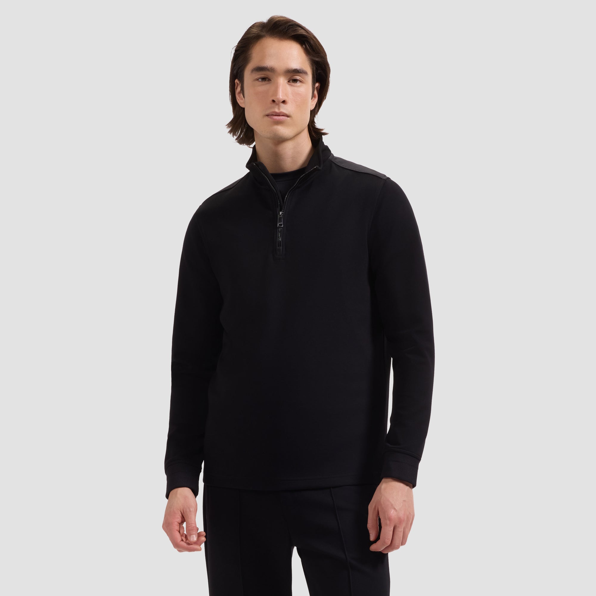 Soft Touch Quarter-Zip Mock Neck Pullover