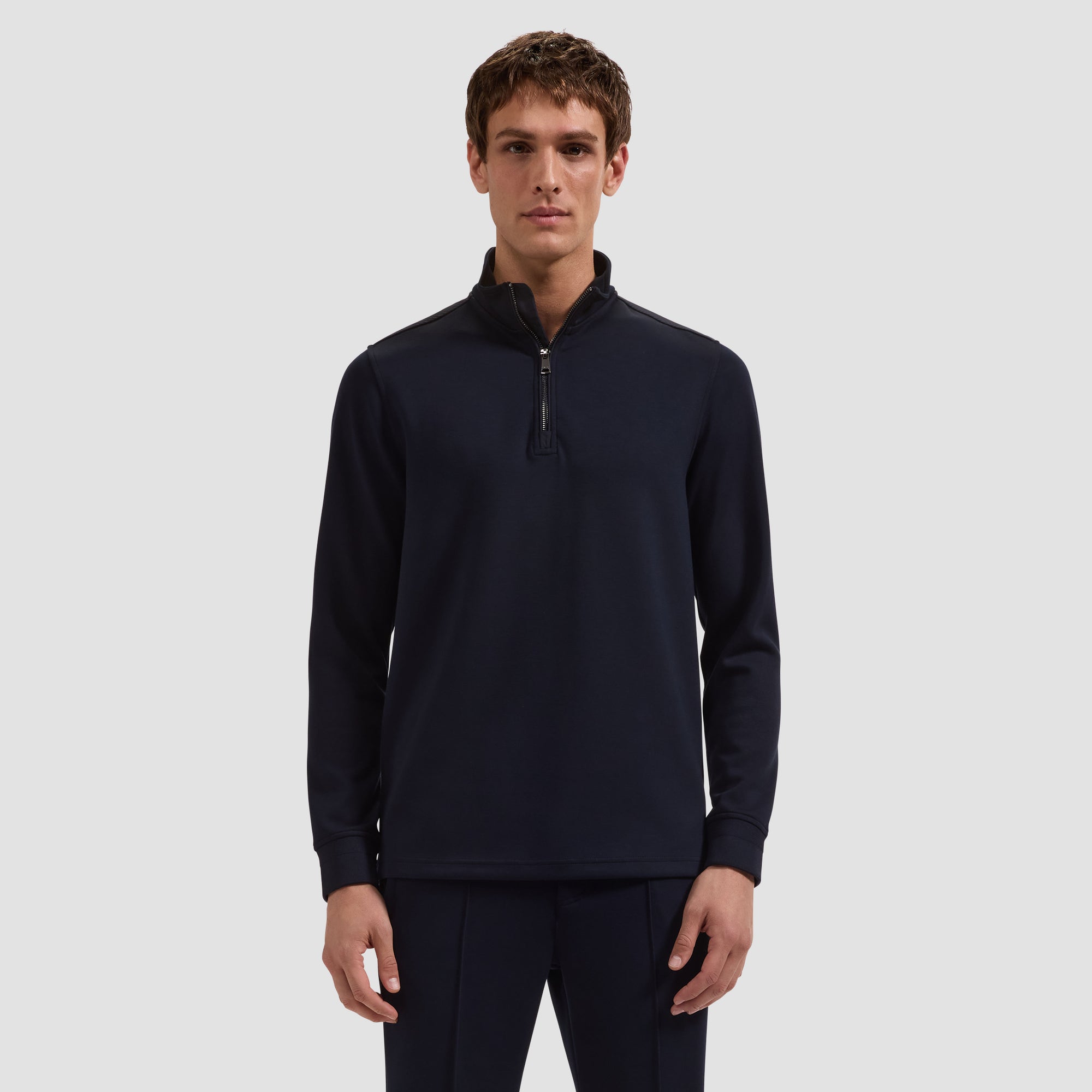 Soft Touch Quarter-Zip Mock Neck Pullover