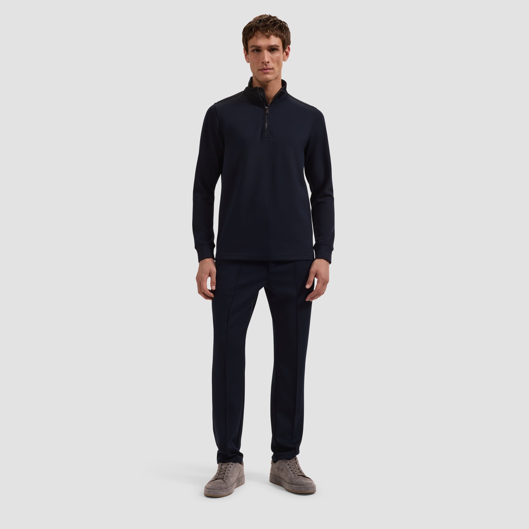 Soft Touch Quarter-Zip Mock Neck Pullover