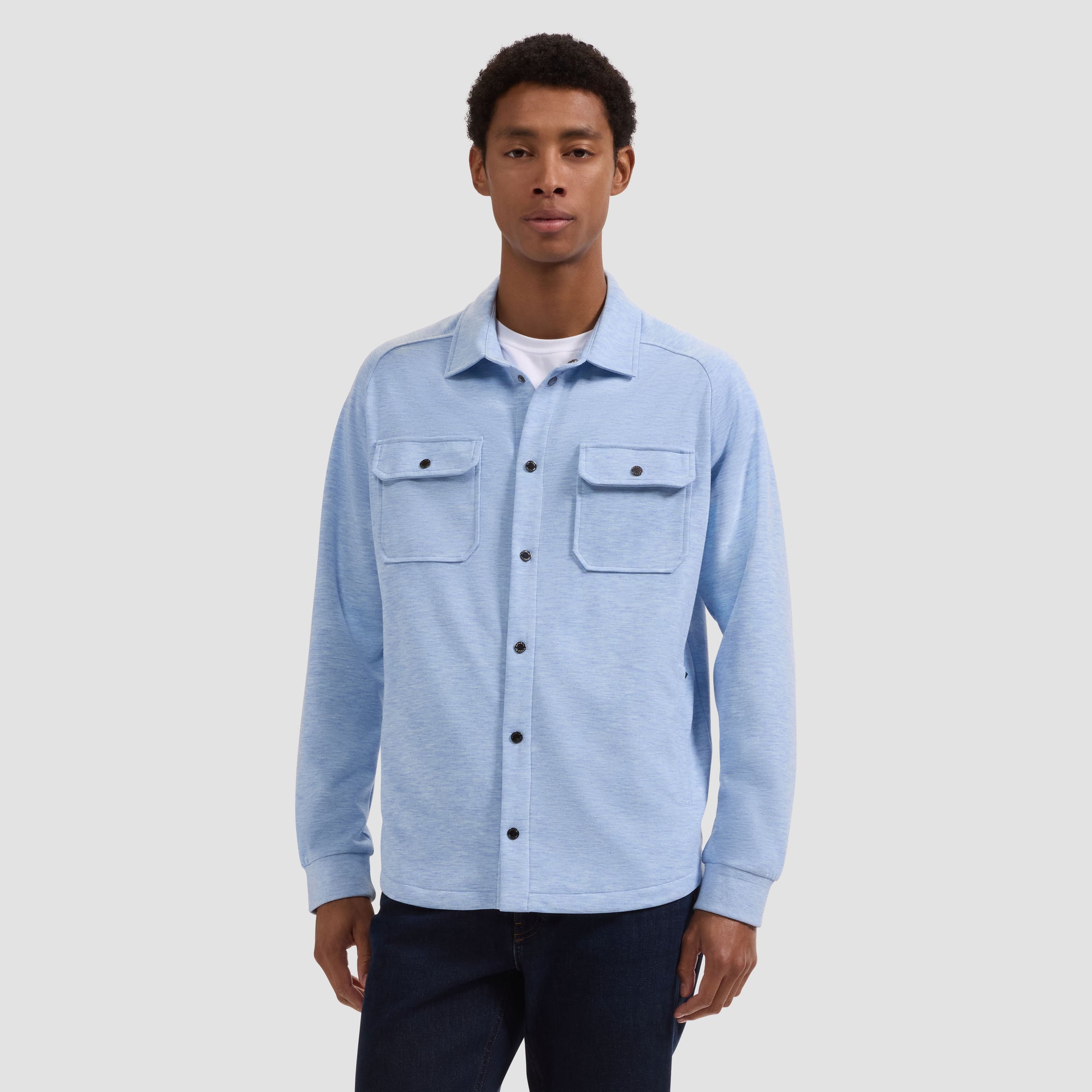 Soft Touch Melange Knit Shirt