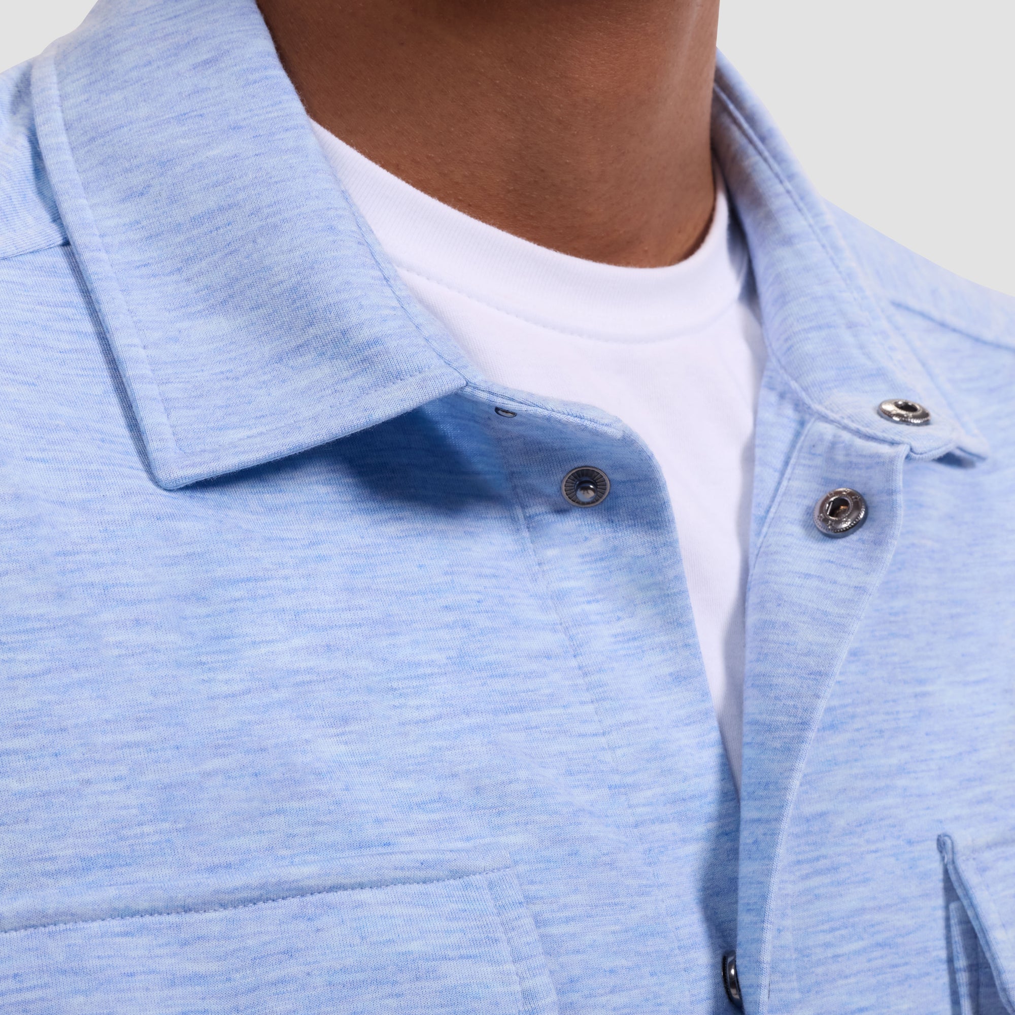 Soft Touch Melange Knit Shirt